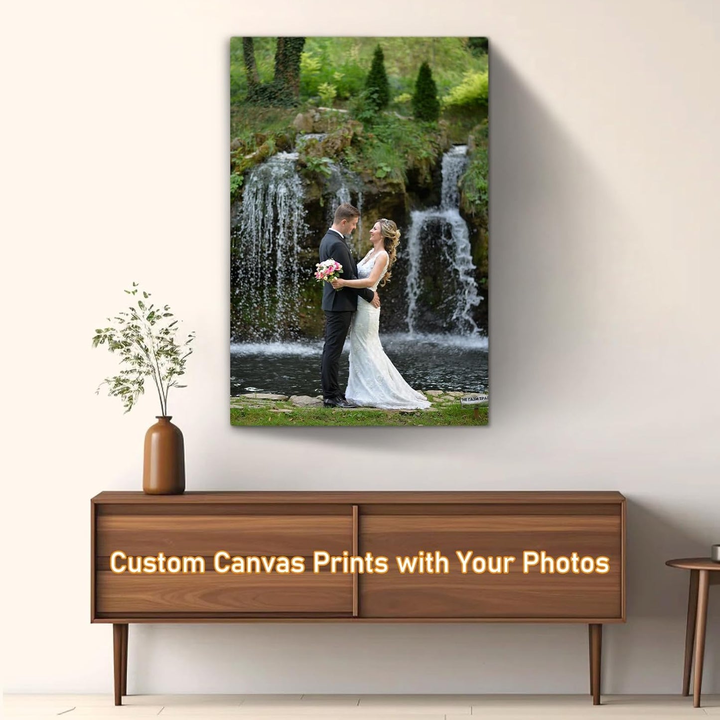 xzartdiy Custom Canvas Prints with Your Photos - Personalized Picture Print Customized Gifts for Family Home Office Wall Art Decor, Wrapped Canvas 12x18inch