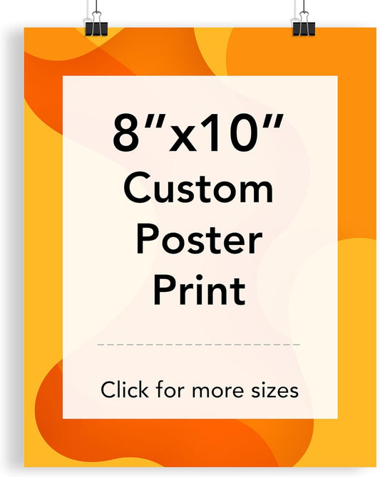 Custom Poster Print, 8x10, Upload Any Photos/Images, Personalized Photo Prints, DIY Your Own Poster, Photo to Poster Printing