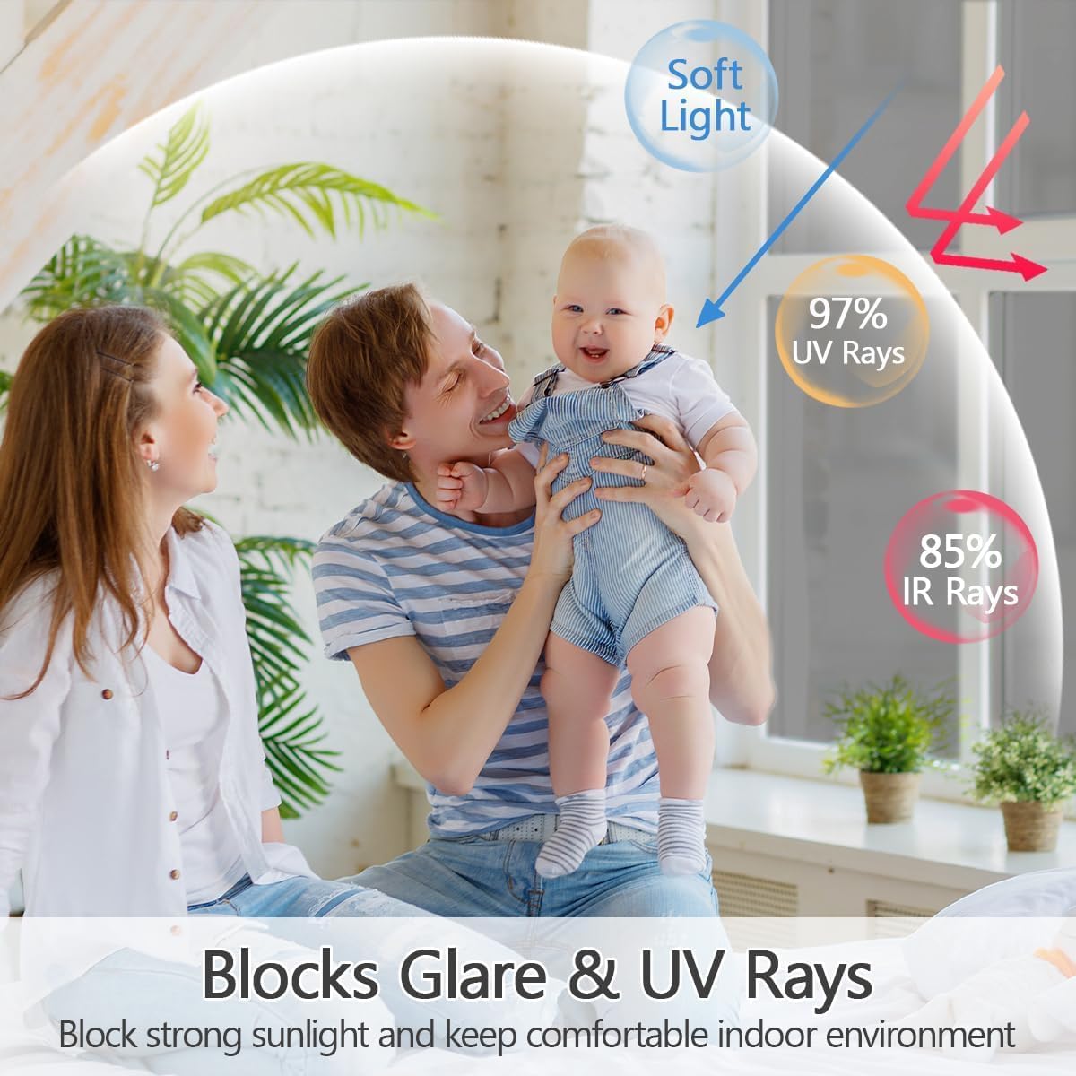 Niviy One Way Privacy Window Film See Out Not in 41 x 157.4 Inch Reflective Window Film Heat Blocking Anti UV Glass Door Mirror Window Tint for Home Office, Silver