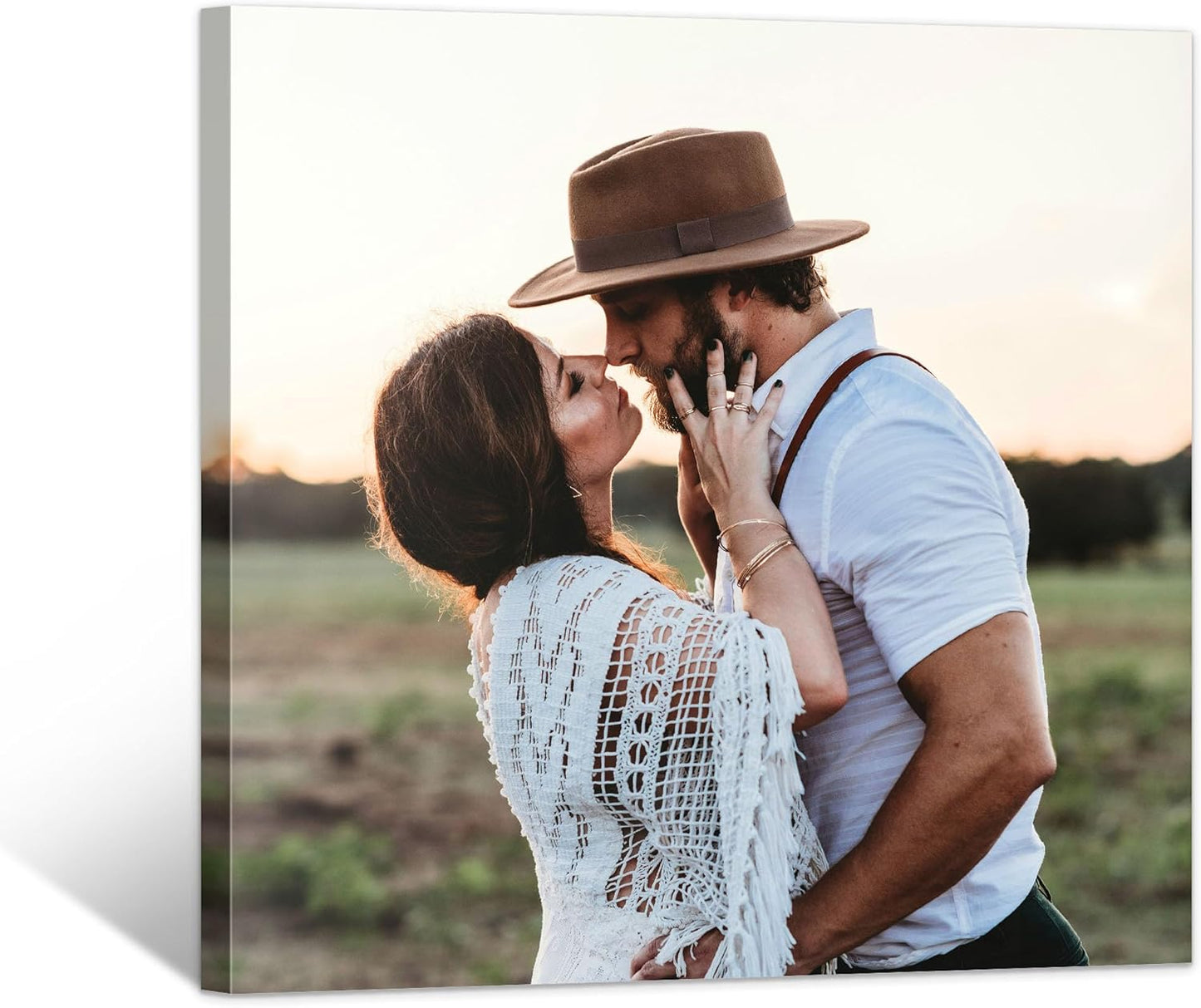 Tapuayts Personalized Custom Canvas Poster: Upload Your Image/Photo for Custom Photo-to-Poster Printing, Quality Wall Art Print (24" X 24")