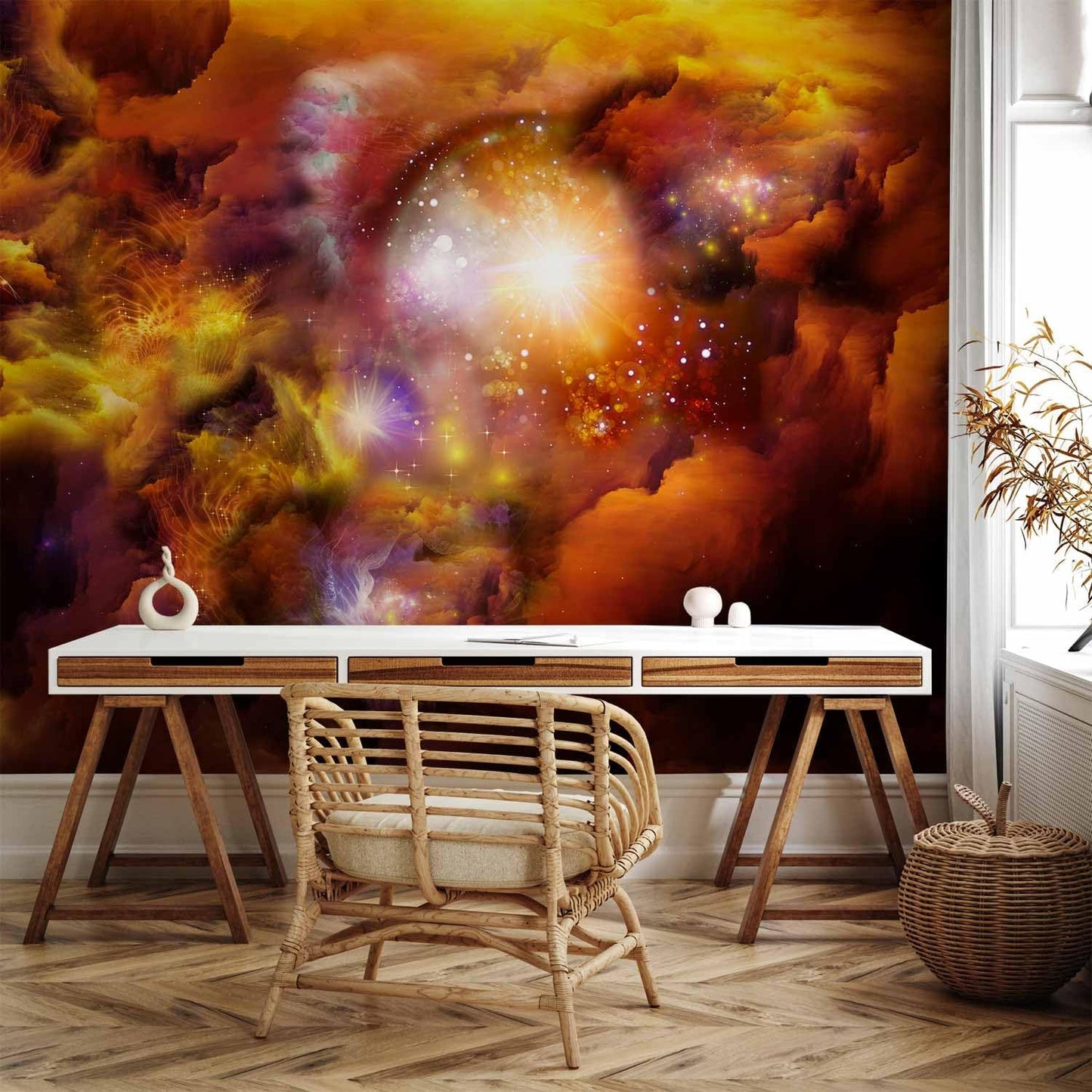 artgeist Premium Wall Mural Cosmos Galaxy 98x69 in - XXL Non-Woven Wallpaper Fleece Wall Decor Photo Print Picture Image Design Home n-A-0027-a-d