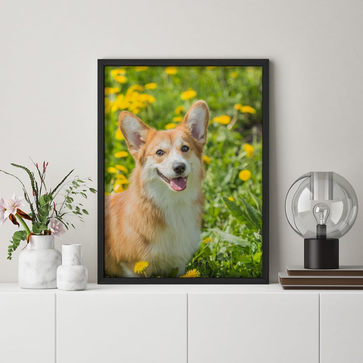 NWT Custom Framed Poster Prints with Your Any Photos, Personalized Canvas Pictures for Wall to Print Framed - 11"x14" Black