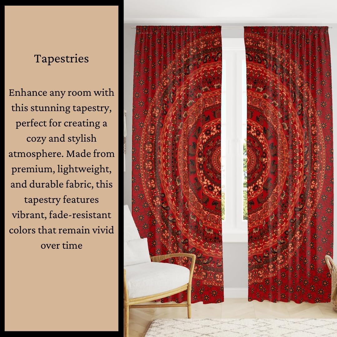 Bless International Handmade Indian hippie Bohemian Psychedelic Peacock Mandala Wall hanging College Dorm Beach Throws Table Cloth Bedding Tapestry (Black White, Medium(54x60Inches)(137x152cms))