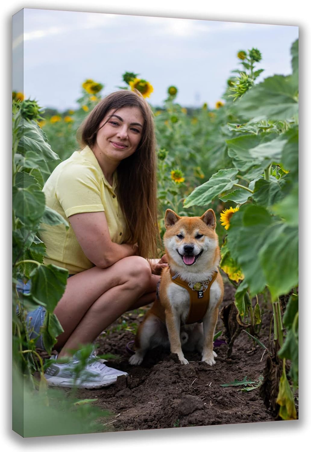 Custom Canvas Prints with Your Photos Custom Wall Art Personalized Canvas Pictures for Pet/Family Gifts for Mom/Men/Women (24'' W x 30'' H)