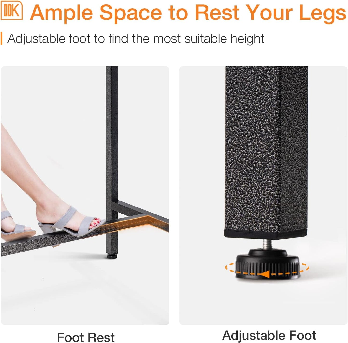 ODK 39 Inch Outdoor Bar Table, Patio Counter Bar Height Table with Weather Resistant Waterproof Top for Hot Tub Garden, Yard, Balcony, Poolside, Indoor (Black)