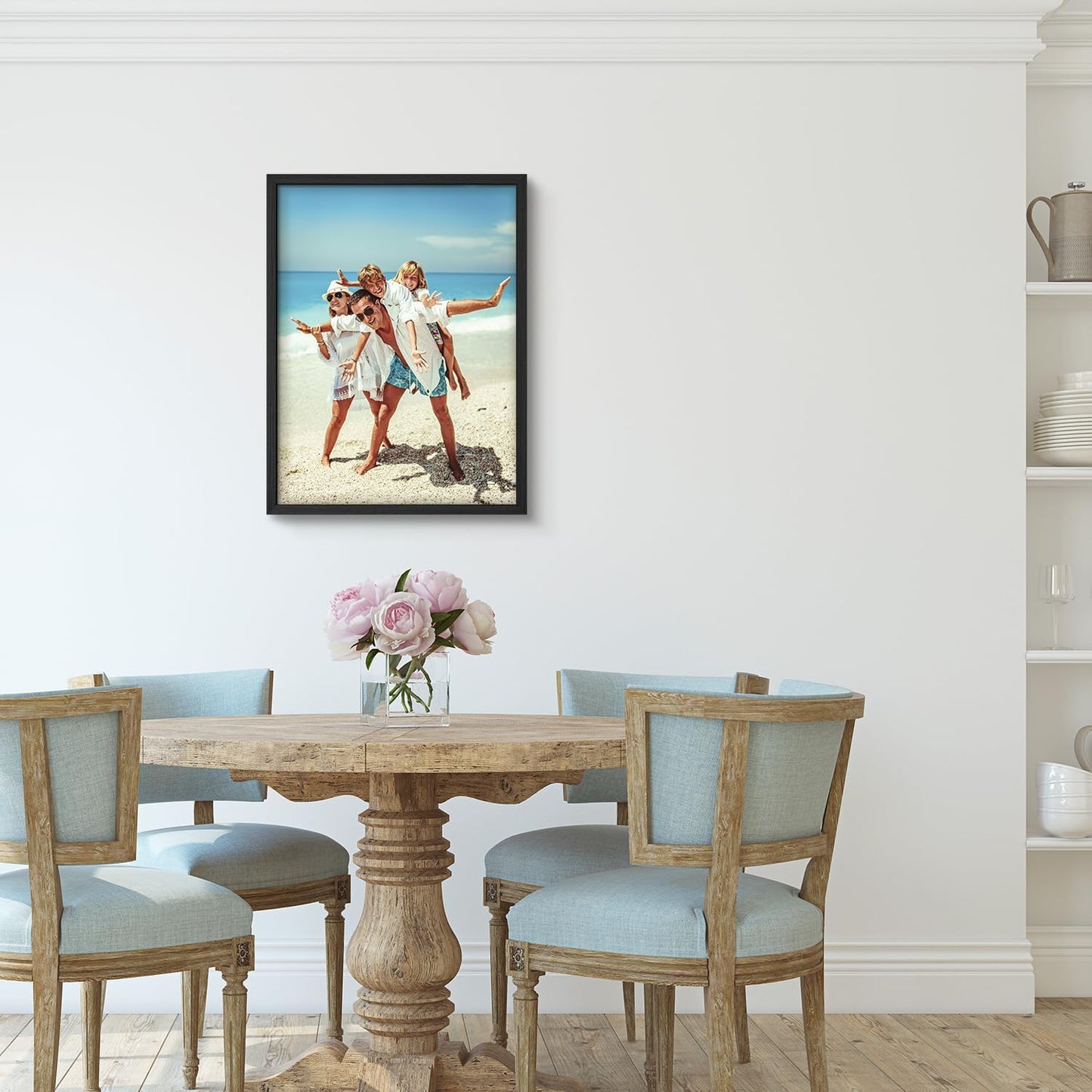 wall26 Custom Framed Poster Wall Art for Living Room, Bedroom Canvas Prints for Home Decoration Ready to Hang - 11"x14" Black