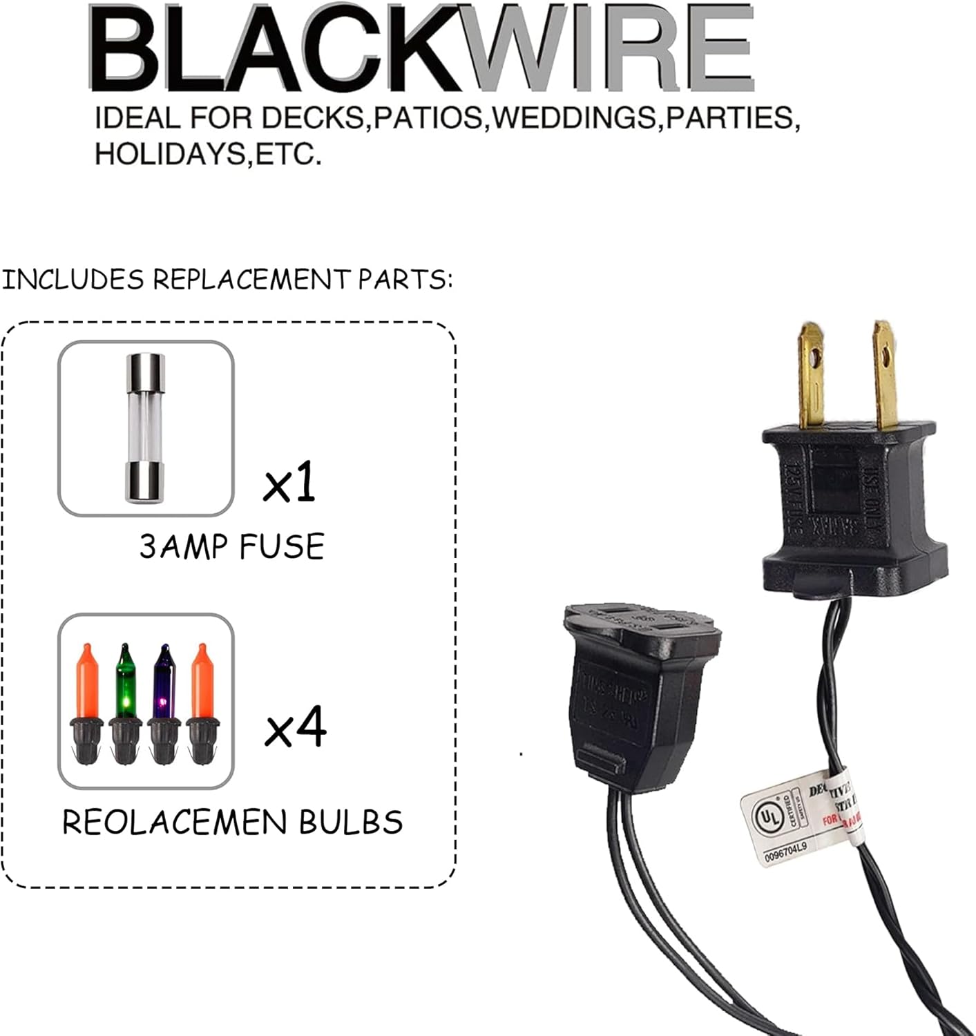 TW SHINE Purple Orange and Green Halloween Lights, 20FT 100 Count Incandescent Mini String Lights, Waterproof Halloween Decorations for Outdoor Indoor Patio Home Party Garden Yard Decor