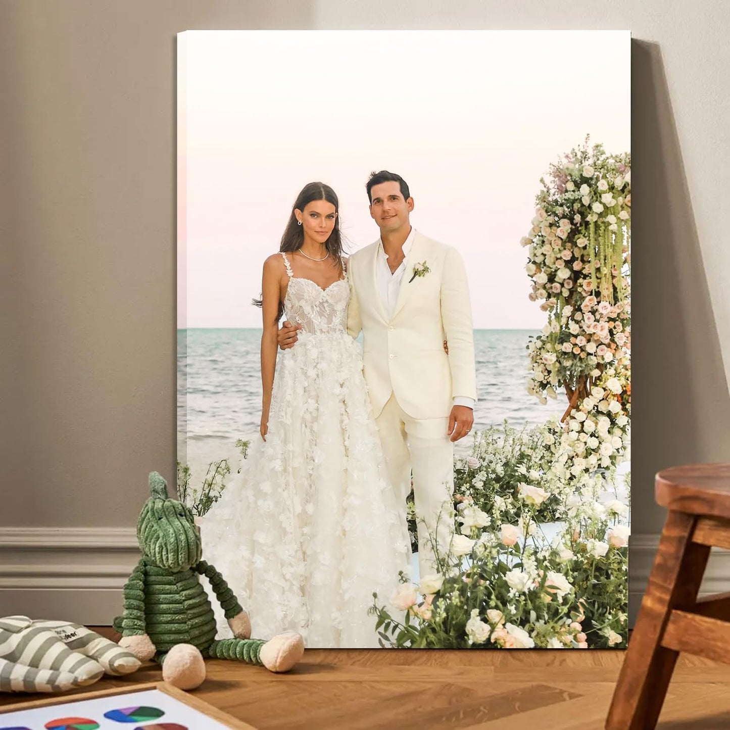 Custom Framed Canvas Prints With Your Photos-Personalized Picture To Canvas Wall Art ，Home Decoration Gifts Holiday Gifts