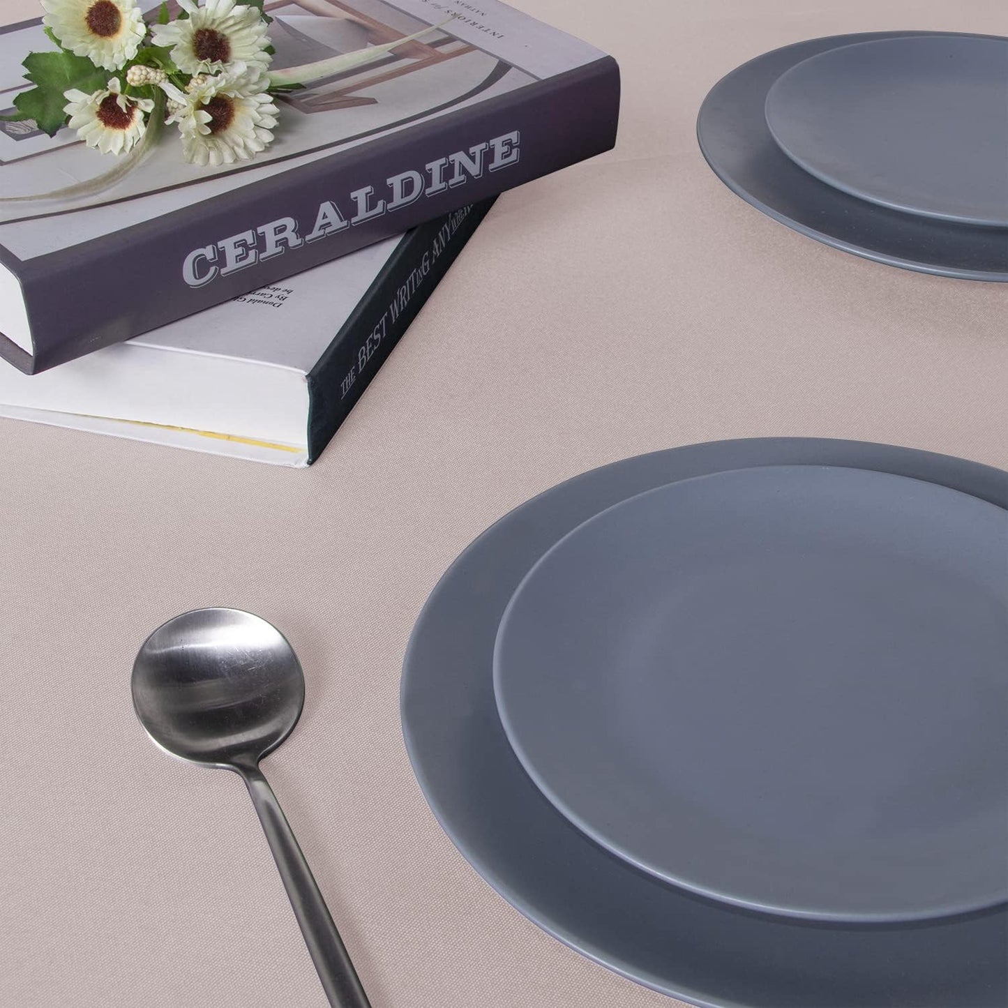 sancua Rectangle Tablecloth - 70 x 108 Inch - Stain and Wrinkle Resistant Washable Polyester Table Cloth, Decorative Fabric Table Cover for Dining Tables, Buffet Parties and Camping, Blush