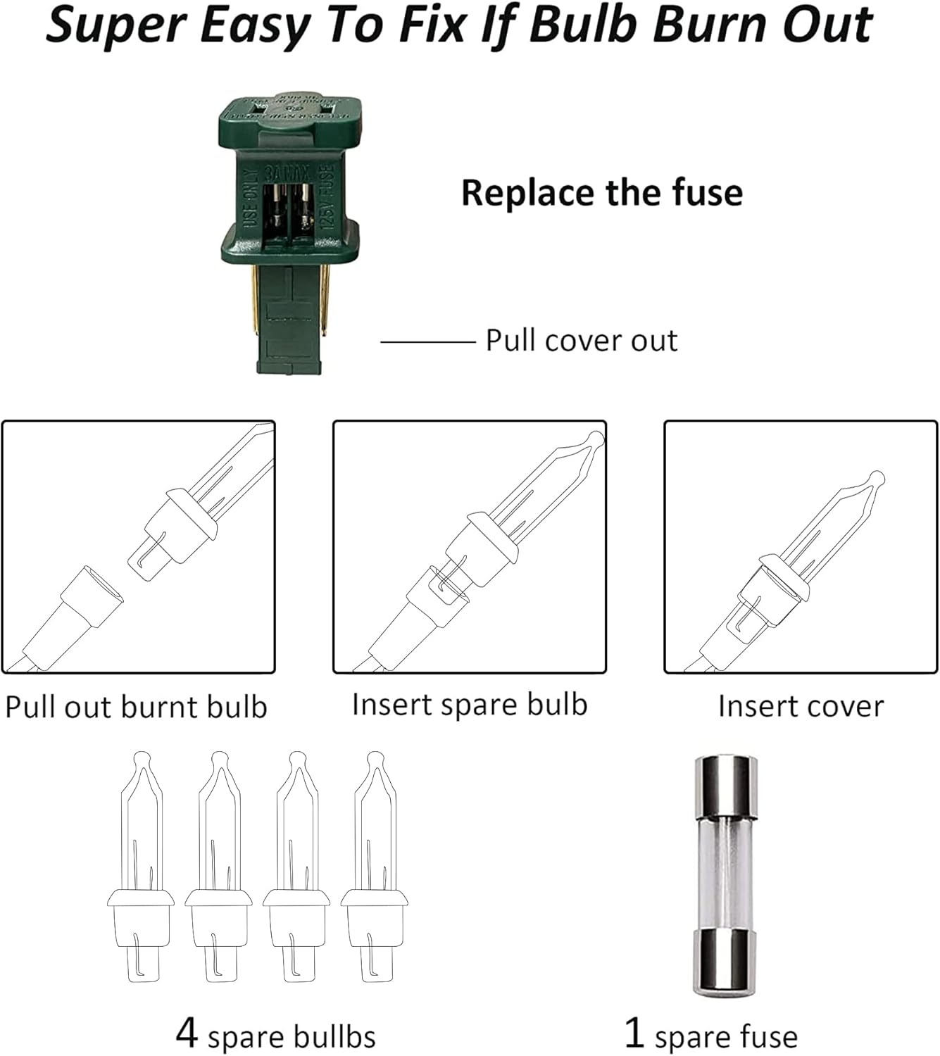 Dazzle Bright Red Christmas Mini String Lights, 20FT 100 Count Incandescent Waterproof Fairy Lights Plug in, Connectable Christmas Decorations for Indoor Outdoor Home Party Garden Yard