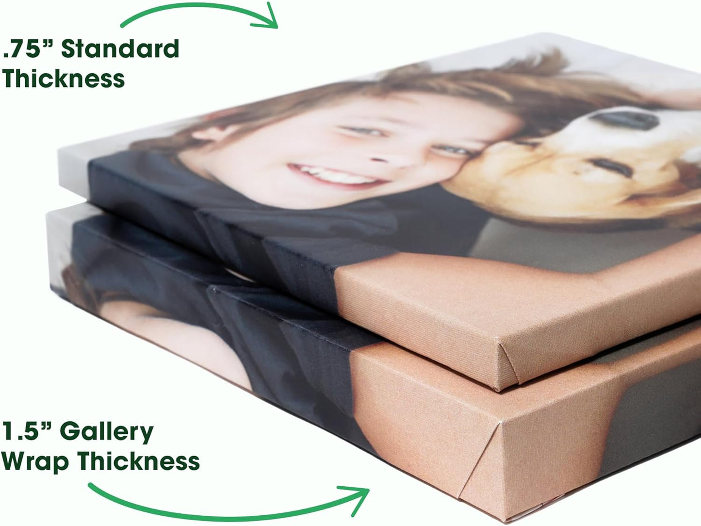 BuildASign Custom Canvas Prints with Your Photos – Personalized Picture To Canvas Wall Art, Perfect for Home Decor, Gifts & Keepsakes, Ready to Hang (11" L x 14" W x 1.5”D)