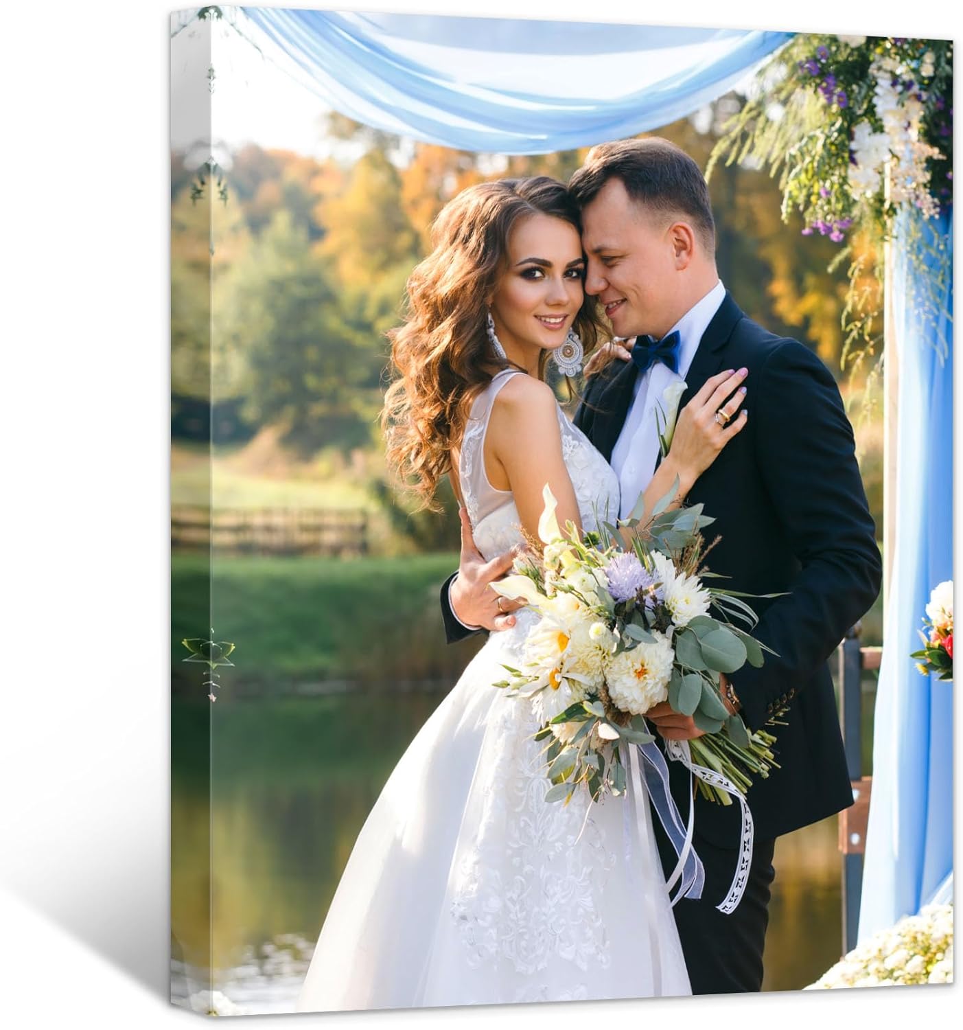 Tapuayts Personalized Custom Canvas Poster: Upload Your Image/Photo for Custom Photo-to-Poster Printing, Quality Wall Art Print (8" X 10")