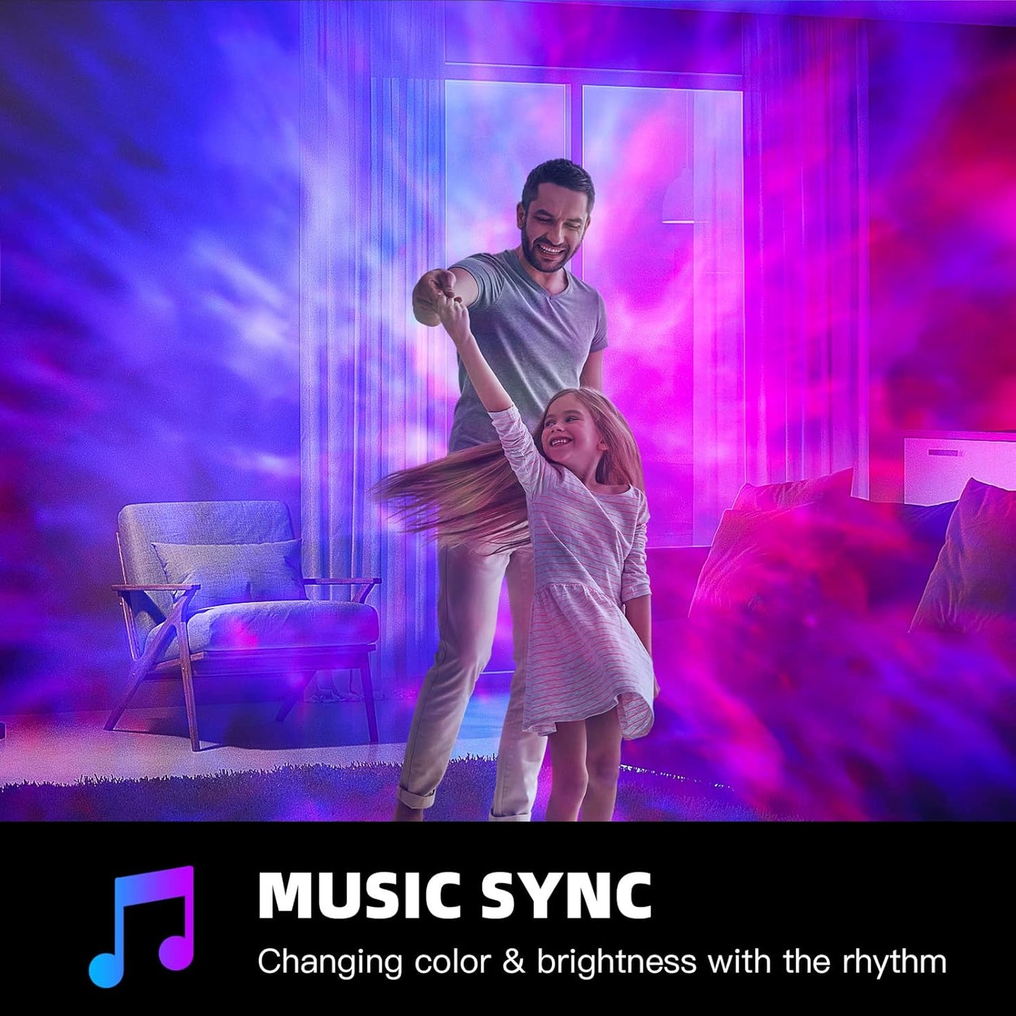 Smart Star Light Galaxy Projector, Home Planetarium Projector, Rotatable Nebula Cloud Stars, DIY Scenes, 24H Timer Modes Starry Projector for Bedroom (Rectangle)