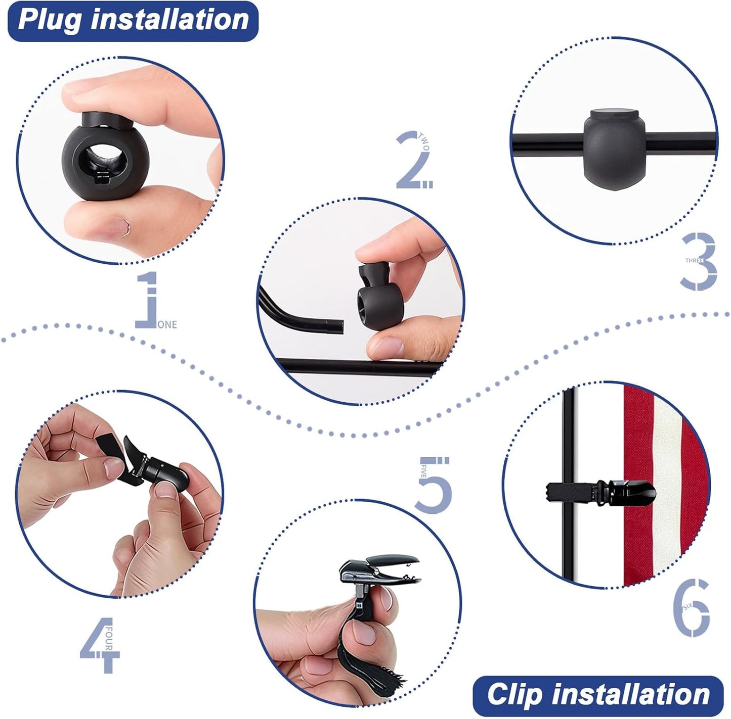 TOPFLAGS Garden Flag Stand with American Garden Flags Patriotic Stars and Eagle Yard Flag 12x18 Inch Holder Pole Stake Double Side for Outside with Clips and Stopper for Memorial Day 4 th of July