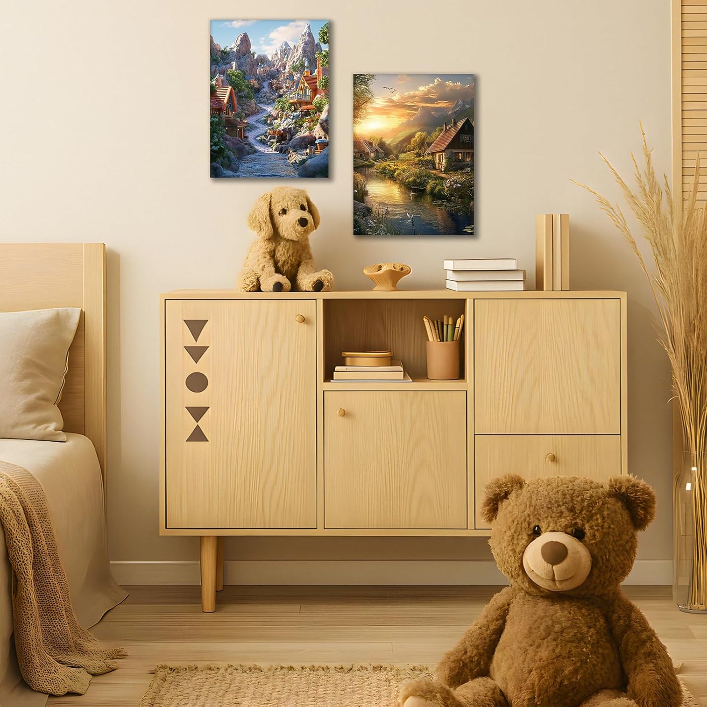 GAIYUAO Customized Canvas Pictures for Wall Custom Canvas Print Poster Personalized Photo Prints Frame Large Wall Art Picture for Living Room 20x30in