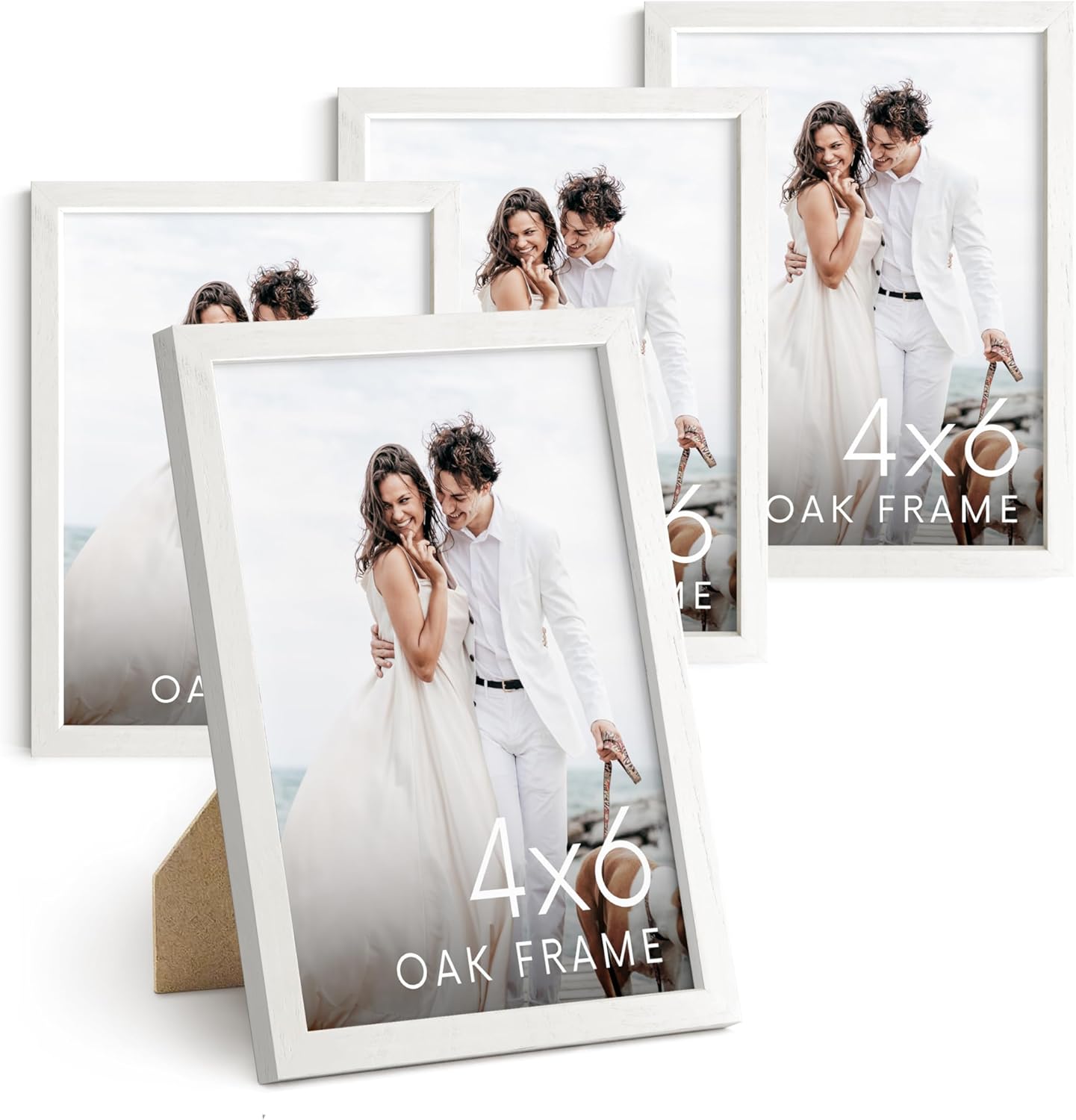 HAUS AND HUES Standalone White Oak Frame Set of 4-4x6