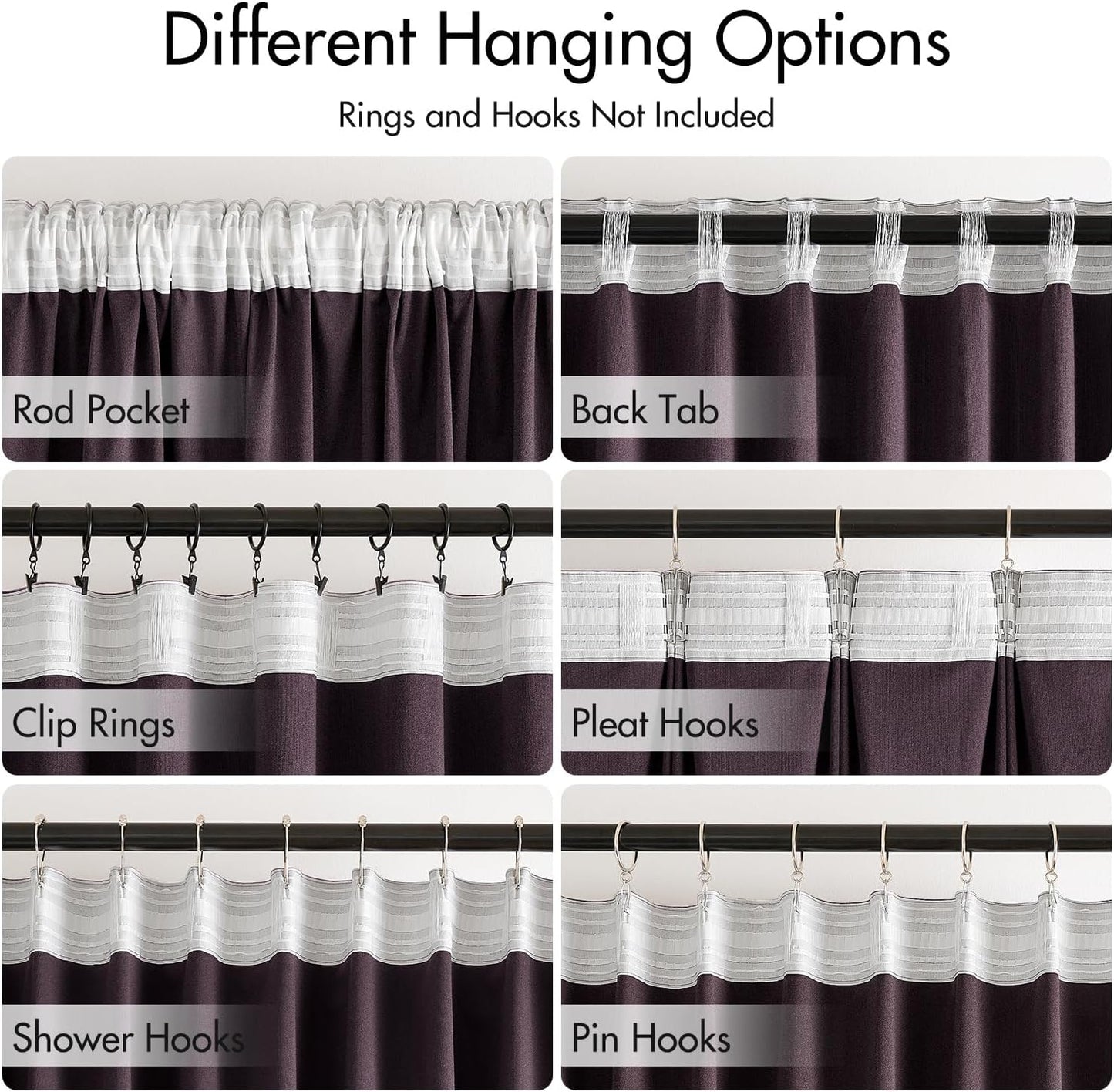 MIULEE Dark Purple Velvet Curtains 90 inches 2 Panels - Luxury Room Darkening Window Drapes for Bedroom Living Room Thermal Insulated Super Soft Blackout, Back Tab Rod Pocket Pinch Pleated, W52 x L90