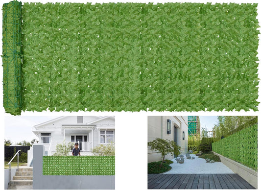 Artificial Ivy Privacy Fence Wall Screen,120x60 in in in UV-Anti Faux Greenery Backdrop Ivy Vine Leaf Hedges Fence Panels for Patio, Balcony, Garden, Backyard Indoor Outdoor Green Wall Decor