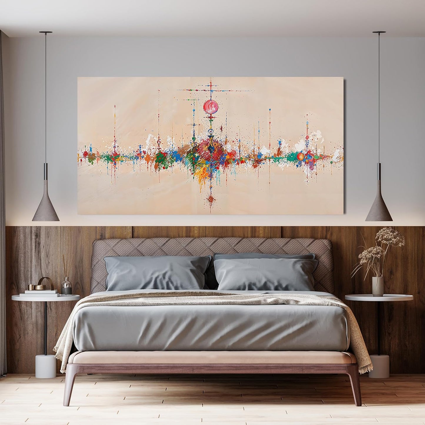 Canvas Wall Art Decor Oversized Wall Art Pictures for Living Room Artwork for Walls Large Abstract Colorful Wall Art Prints Abstract Canvas Art Wall Decor Bedroom Home Aesthetic Decor 29" X 58"