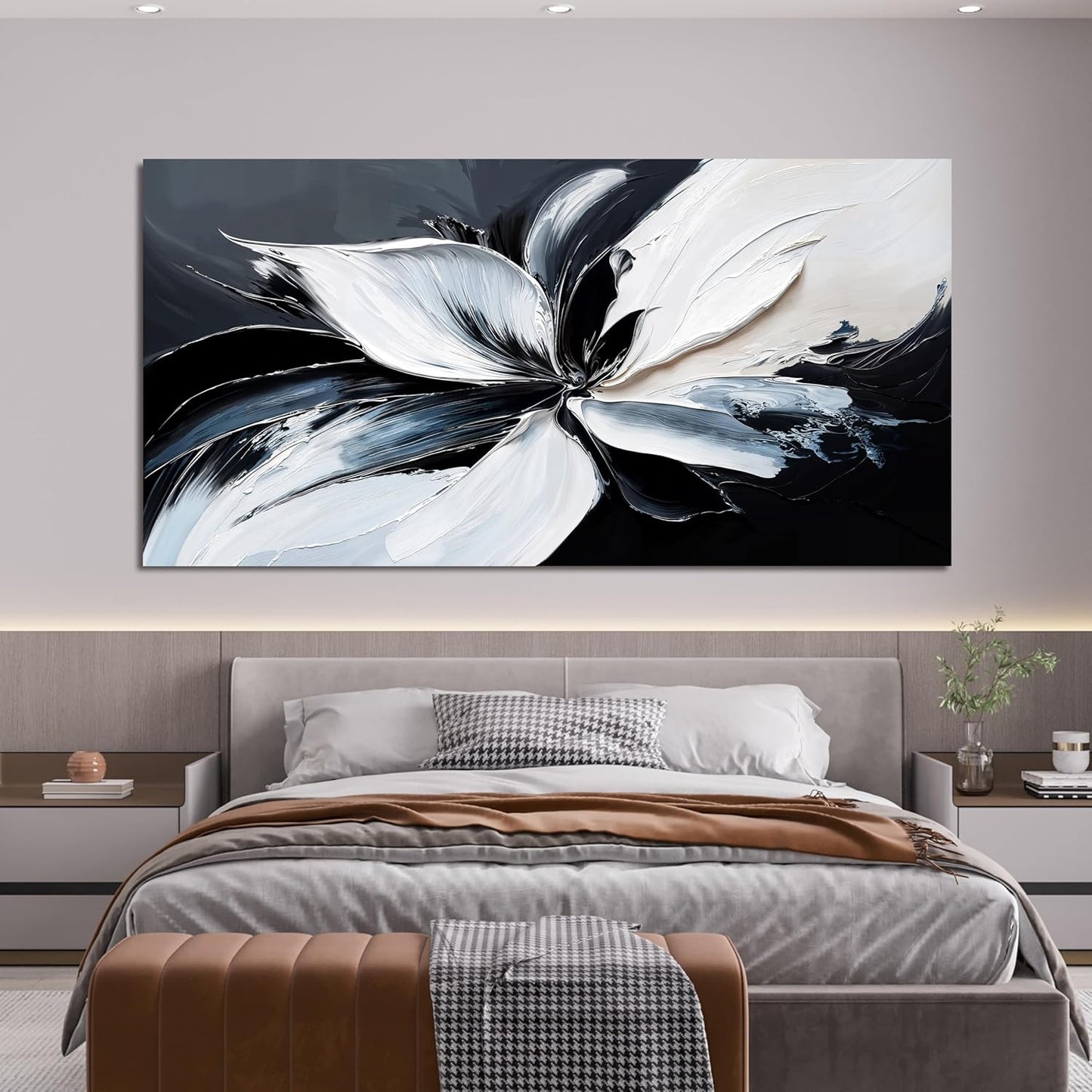 AIXMGSJS Canvas Wall Art Decor Large Modern Wall Art Black and White Wall Art Prints Abstract Canvas Art Wall Decor Wall Art Pictures for Living Room Artwork for Walls Home Office Decor 29" X 58"