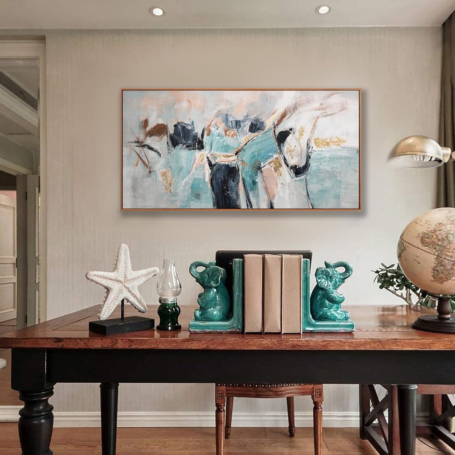 Wall Art Modern Minimalism Canvas Artwork Modern Paintings Colorful Fantasy Graffiti Framed Abstract Wall Art Decor Large Size For Living Room Kitchen Bedroom Office 29 * 58 Inch