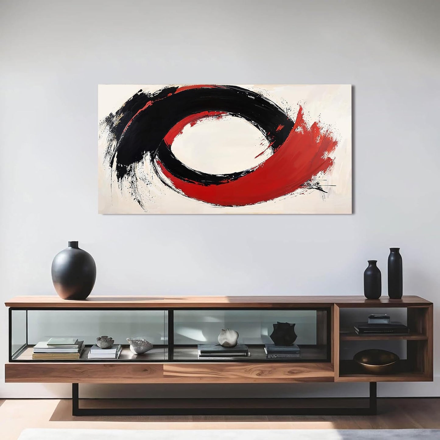 Canvas Wall Art Decor Black and White Wall Art Prints Abstract Canvas Art Wall Decor Modern Abstract Wall Art Decorations Wall Art Pictures for Living Room Artwork for Walls Home Office Decor 20"X40"