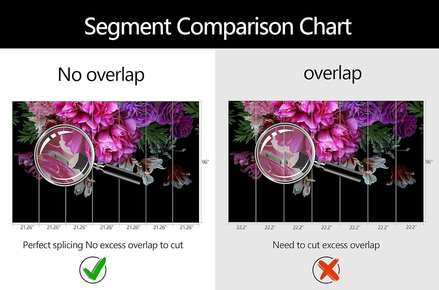 WFBHUA-Purple Peony Floral Wallpaper Tropical Botanical Leaf Rose Flower Wall Mural for Bedroom(Not Peel and Stick)