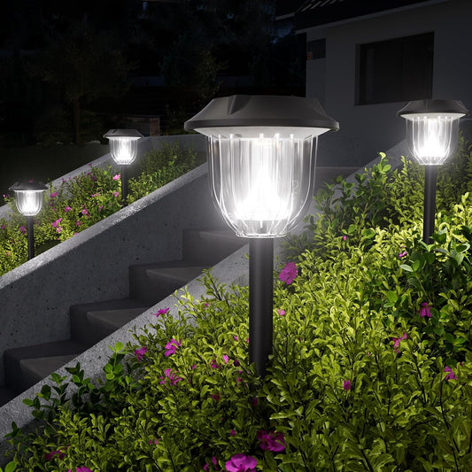 Solar Outdoor Lights,5 Pack LED Lights Outdoor Waterproof for Your Garden, Landscape, Path, Yard, Patio, Driveway(Cold)