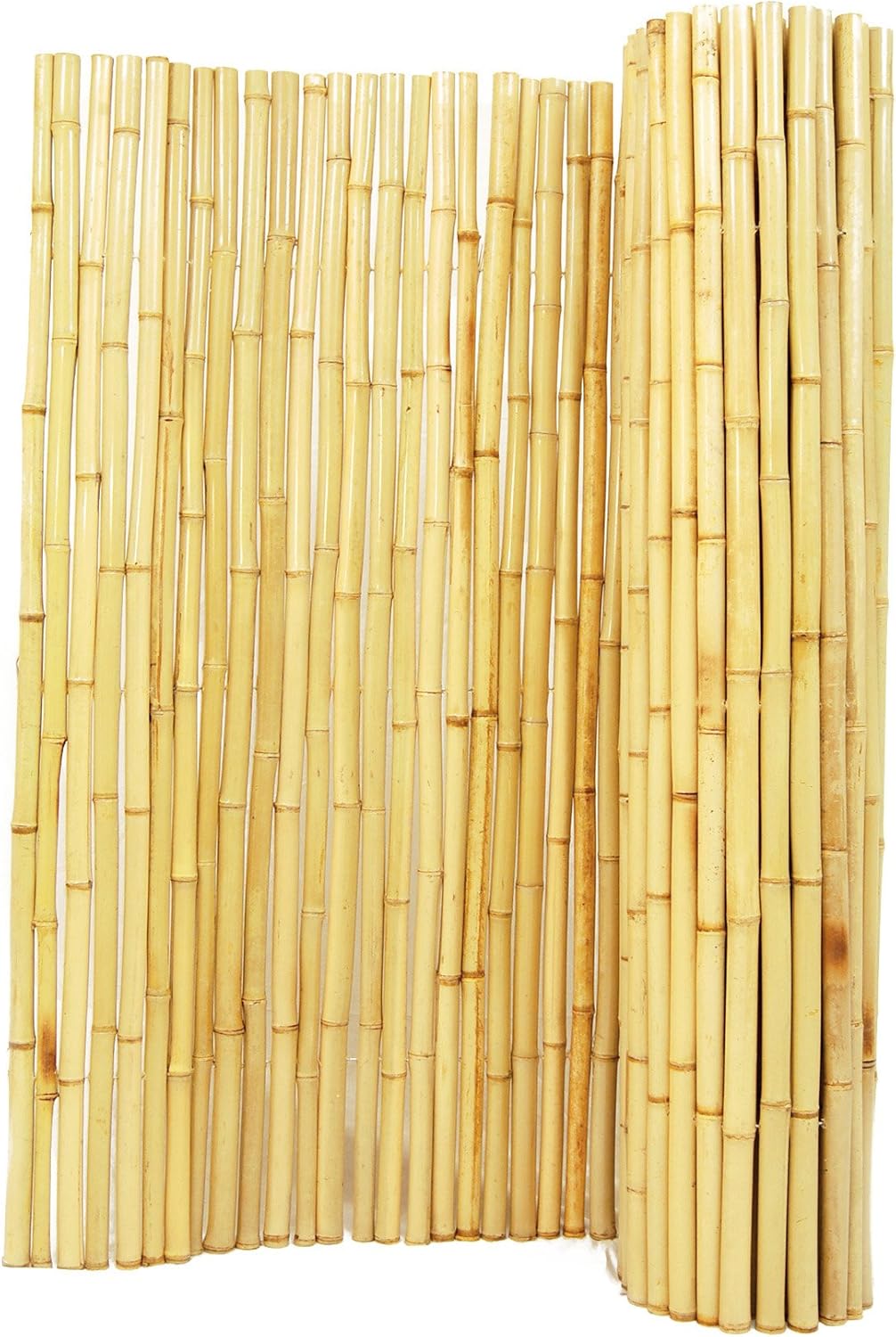 Backyard X-Scapes Natural Rolled Bamboo Fence 1in D x 4ft H x 8ft L