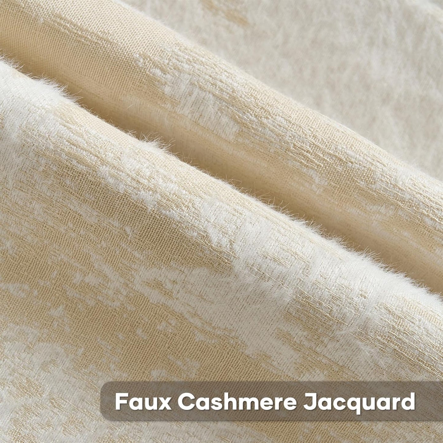 FUTEI Yellow White Decorative Throw Pillow Covers 20x20 Inch Set of 2,Soft Faux Cashmere Jacquard - Textured & Cozy Cushion Case,Modern Home Decor for Couch Bed Living Room