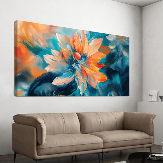 Canvas Wall Art Decor Large Wall Art Pictures for Living Room Artwork for Walls Oversized Colorful Flowers Wall Art Decorations Canvas Art Wall Decor Bedroom Home Aesthetic Wall Decor 29" X 58"