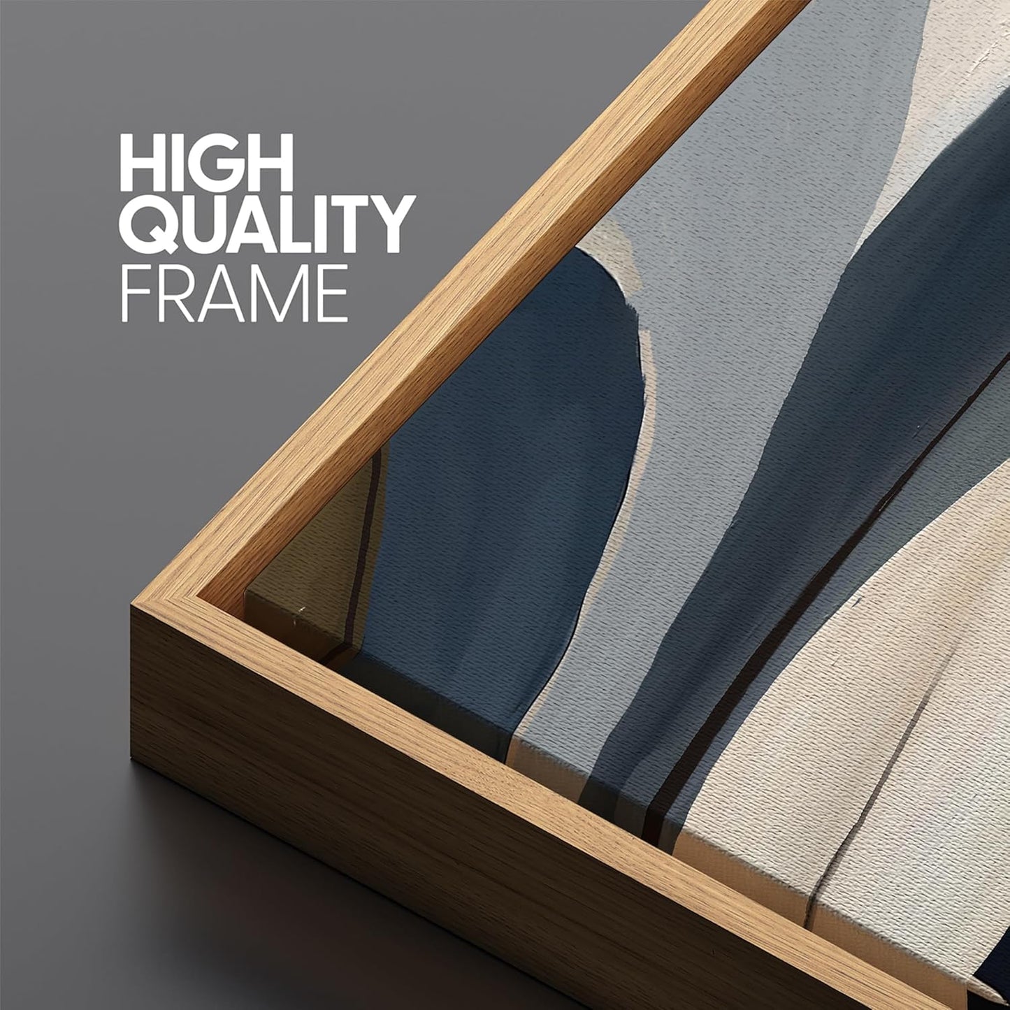 MUDECOR Large Framed Canvas Print Wall Art Neutral Toned Floral Abstract Antique Retro Fine Art Illustrations Decorative Colorful for Bedroom - 60"x20"