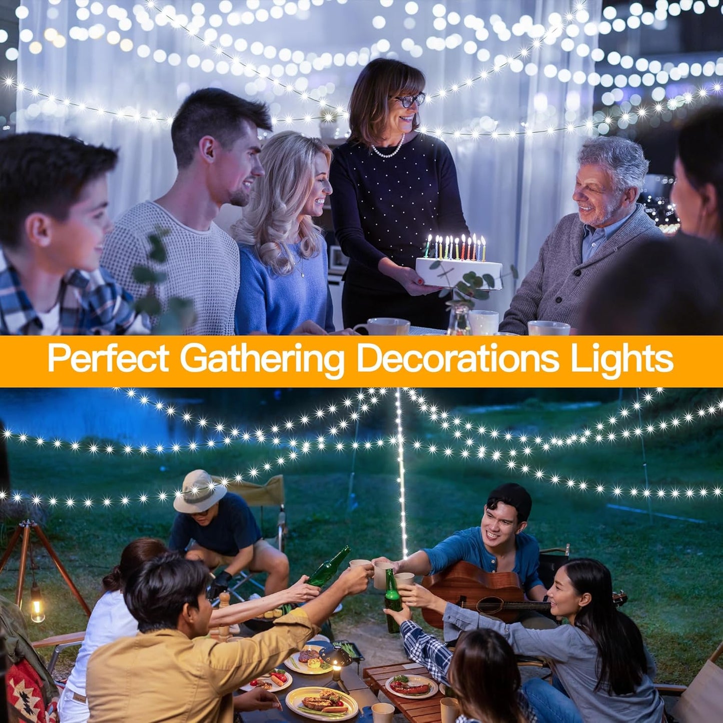 Ollny Christmas Lights 1000 LED 330 FT, IP67 Waterproof Plug in Christmas Tree Lights with Remote, 8 Modes, 3 Timers, Dimmable, House Xmas Indoor Decorations Outdoor String Lights (Cool White)