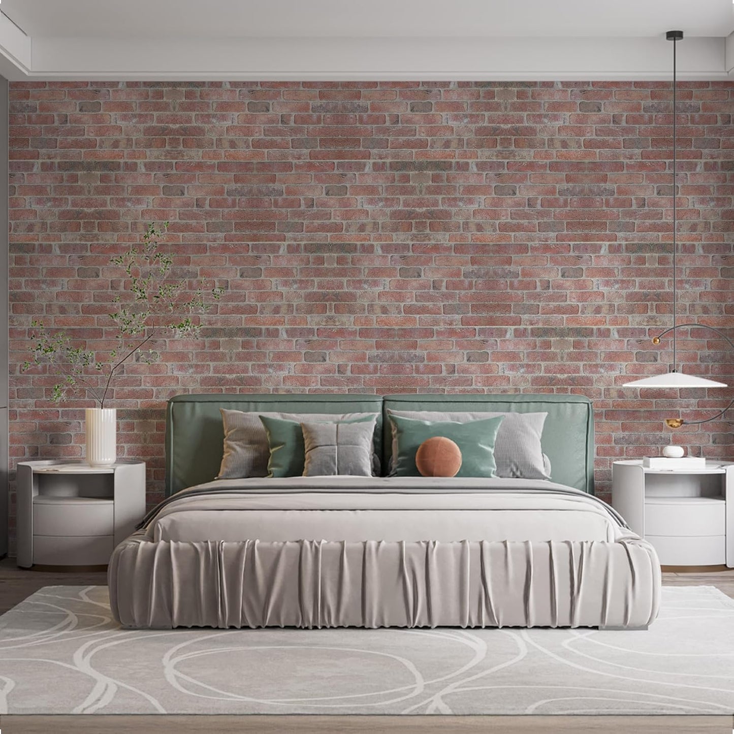 IZODEKOR 3D Wall Panels Brick Effect - Cladding, Stone Look, Styrofoam Facing for Living Room, Kitchen, Bathroom, Balcony, Bedroom and Back of Counter | Stone Bridge (3 Piece Panel) | Covers 16 sq ft