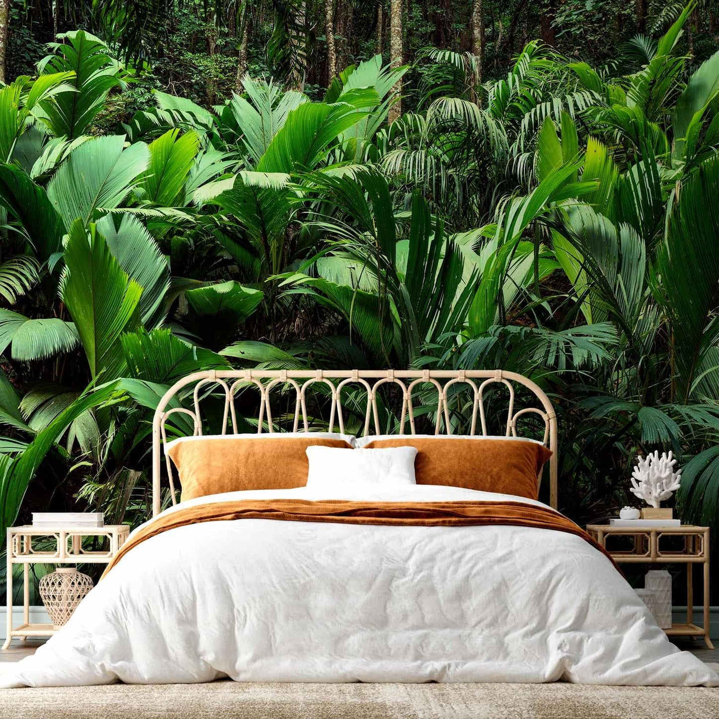 artgeist Wall Mural Nature 138x101 in - XXL Non-Woven Wallpaper Fleece Wall Decor Photo Print Picture Image Design Botanical Plants Jungle Leaves b-B-0594-a-a