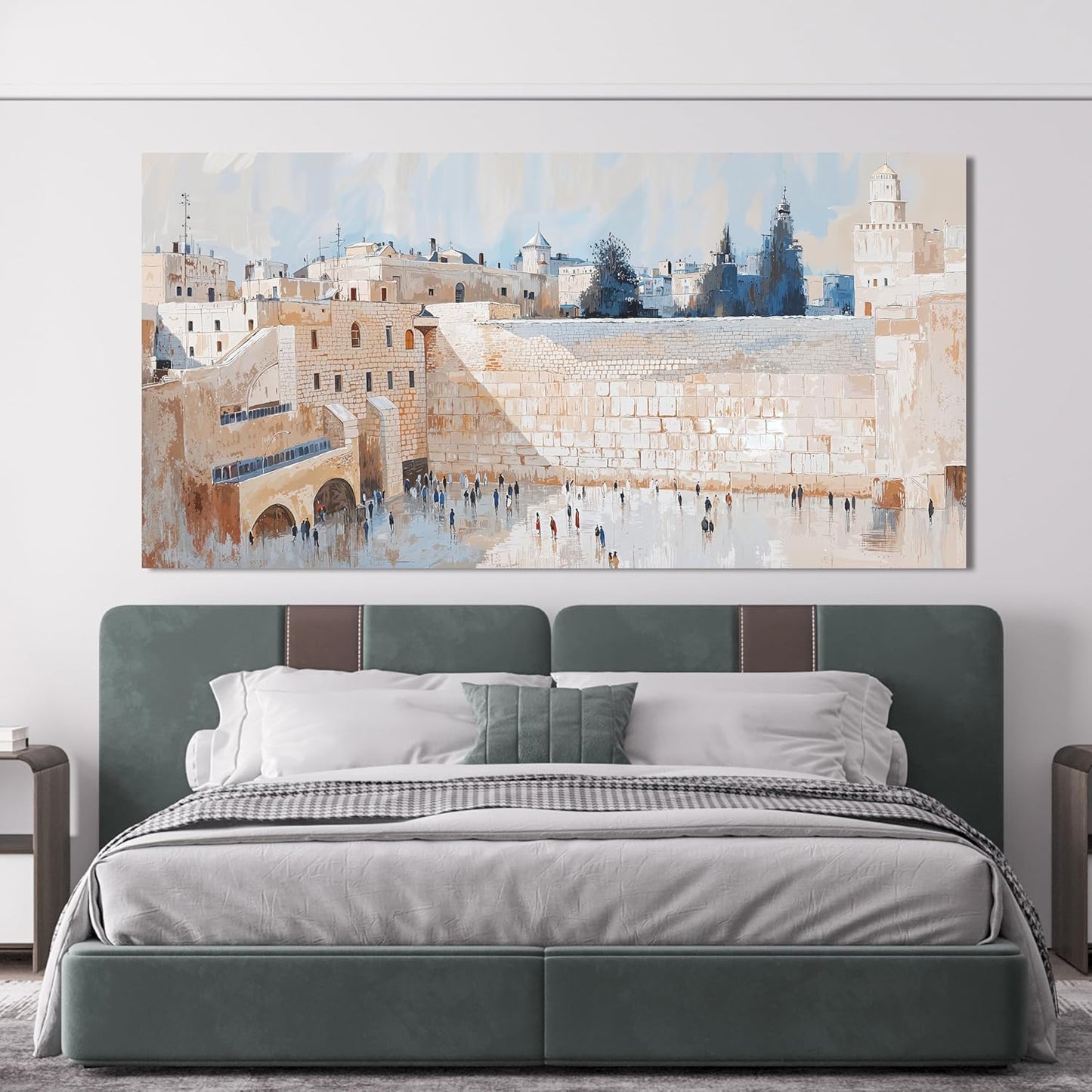 Canvas Wall Art Decor Pictures Beige Large Wall Art Decorations For Living Room Vintage Canvas Art Wall Artwork For Walls Decor Prints Pictures For Bdroom Office Wall Decor 24" X 48" Ready to Hang