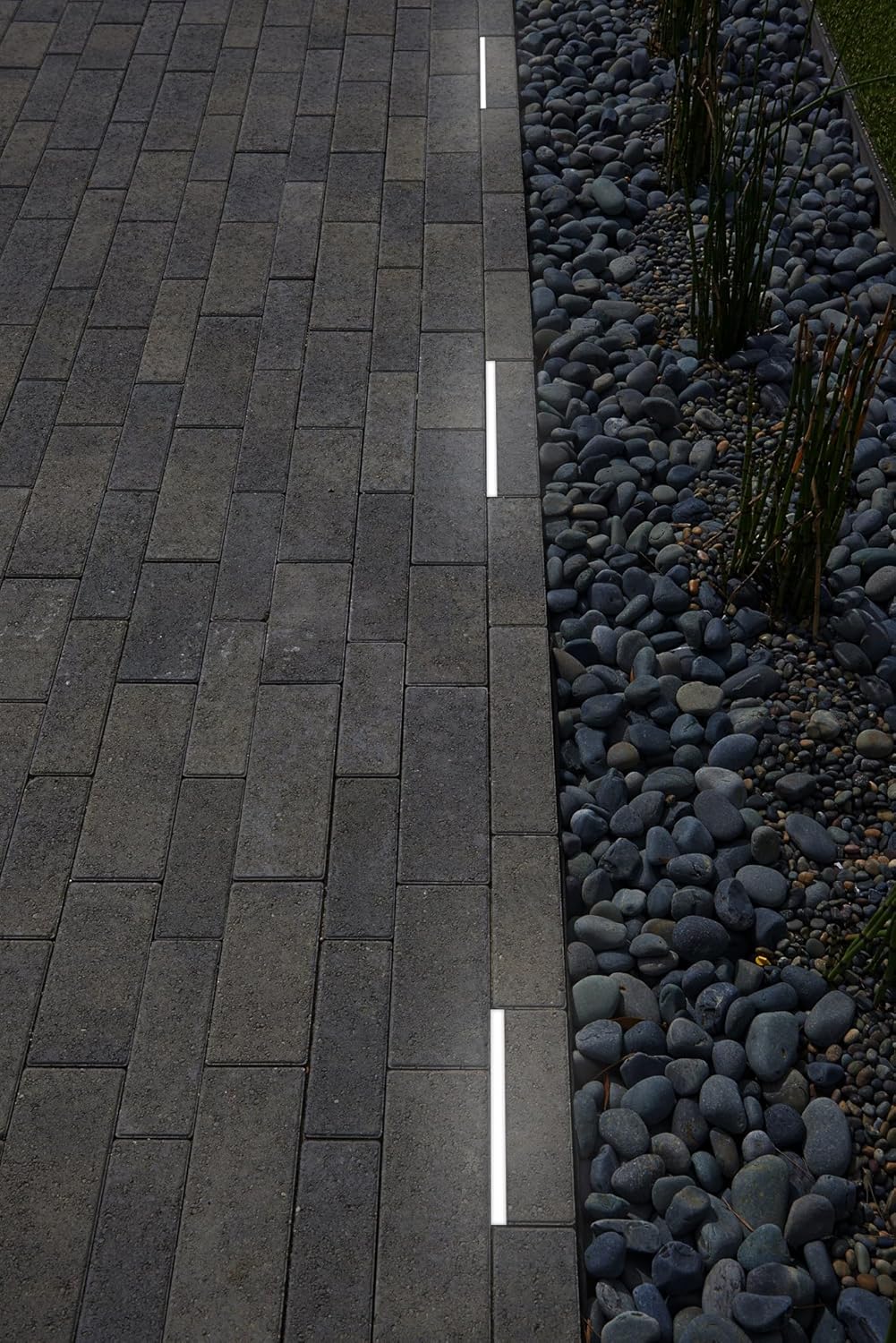 LUMENGY Paver Light Slim 0.5x4 Inch (0.47 x 3.93) Glare-Free Steel Lighting for Pavers, Brick, Walls, Driveways, Walkways & Pathways, 5000K Daylight, Waterproof, Drive-Over, Weird 12V AC/DC
