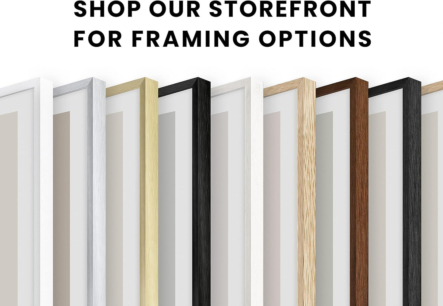 HAUS AND HUES Standalone Beige Oak Frame Set of 3-12x18