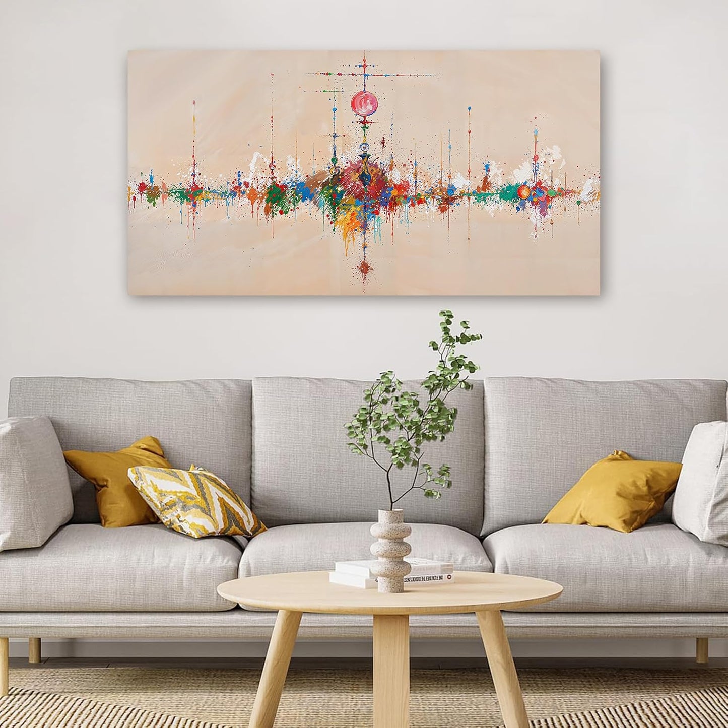 Canvas Wall Art Decor Wall Art Pictures for Living Room Artwork for Walls Abstract Colorful Wall Art Prints Abstract Canvas Art Wall Decor Hallway Wall Art Decorations Bedroom Home Decor 20" X 40"