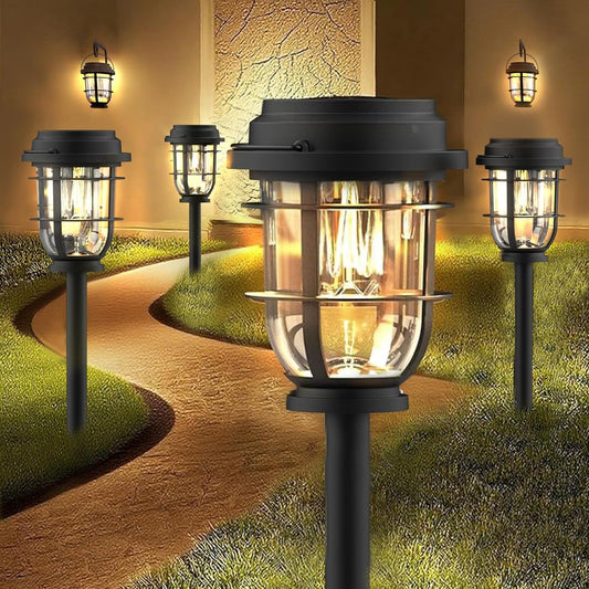 6 Pack Solar Lights Outdoor Waterproof, Garden Decor Gifts Idea for Women Mom Grandma, Solar Powered Bright Landscape Lamp for House, Yard, Patio, Pathway, Lawn Ornaments