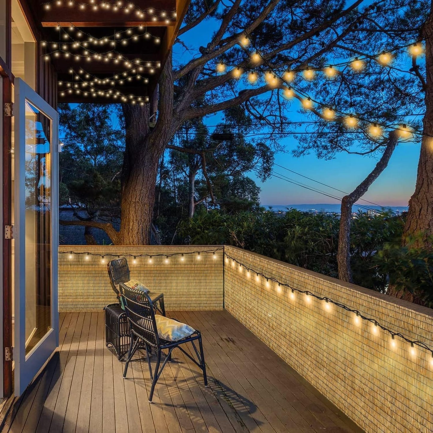 ZNCMRR Bamboo Fencing Decorative Natural Reed Fencing Rolls Bamboo Fence 4 Feet High Privacy Screen Curtains for Balcony Patio Backyard Garden Outdoor 4FT X 16.4FT（Yellow）