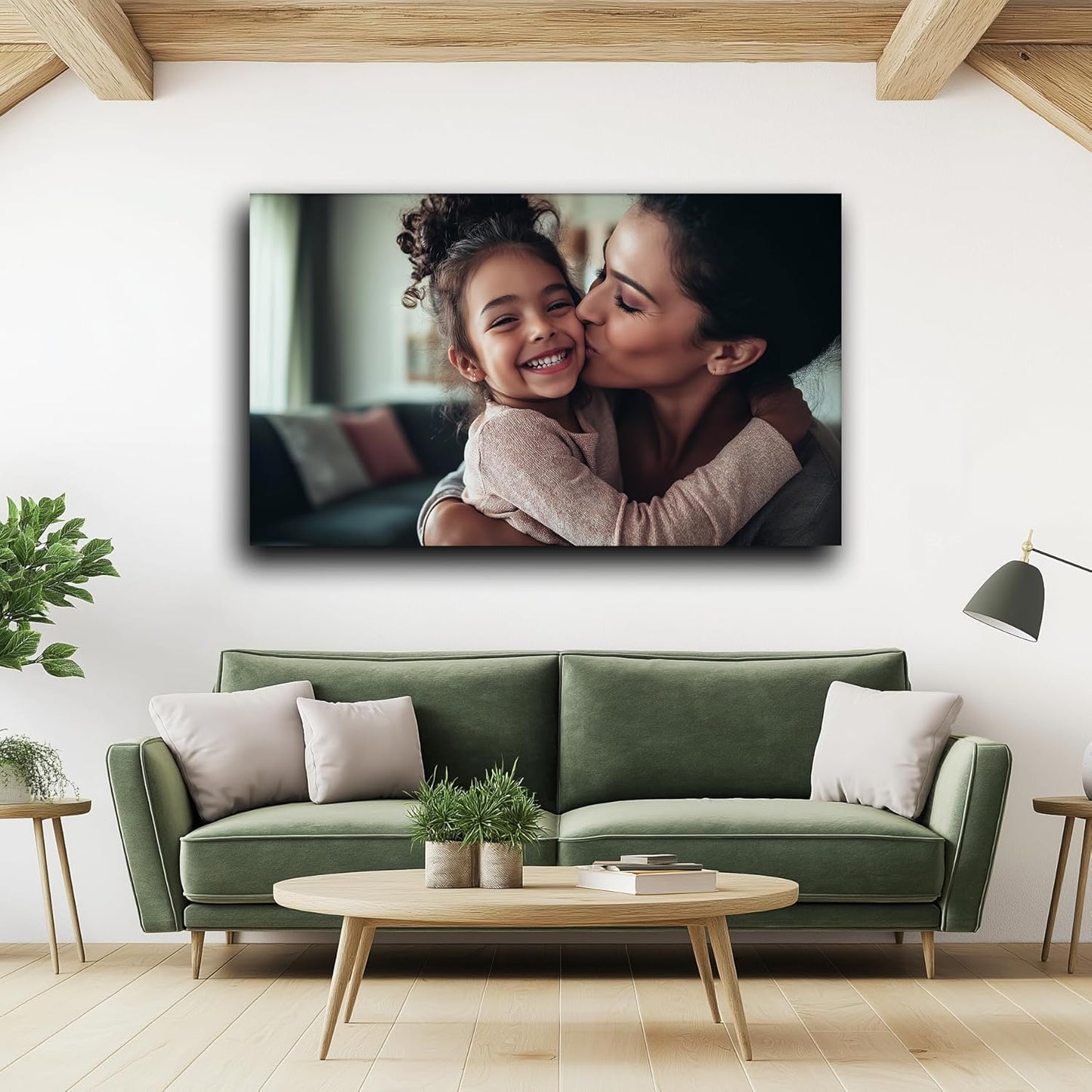 Personalized Pictures to Canvas for Wall Custom Canvas Prints with Your Photos for Family Wedding Office Home Wall Decor Unframed 30x20in