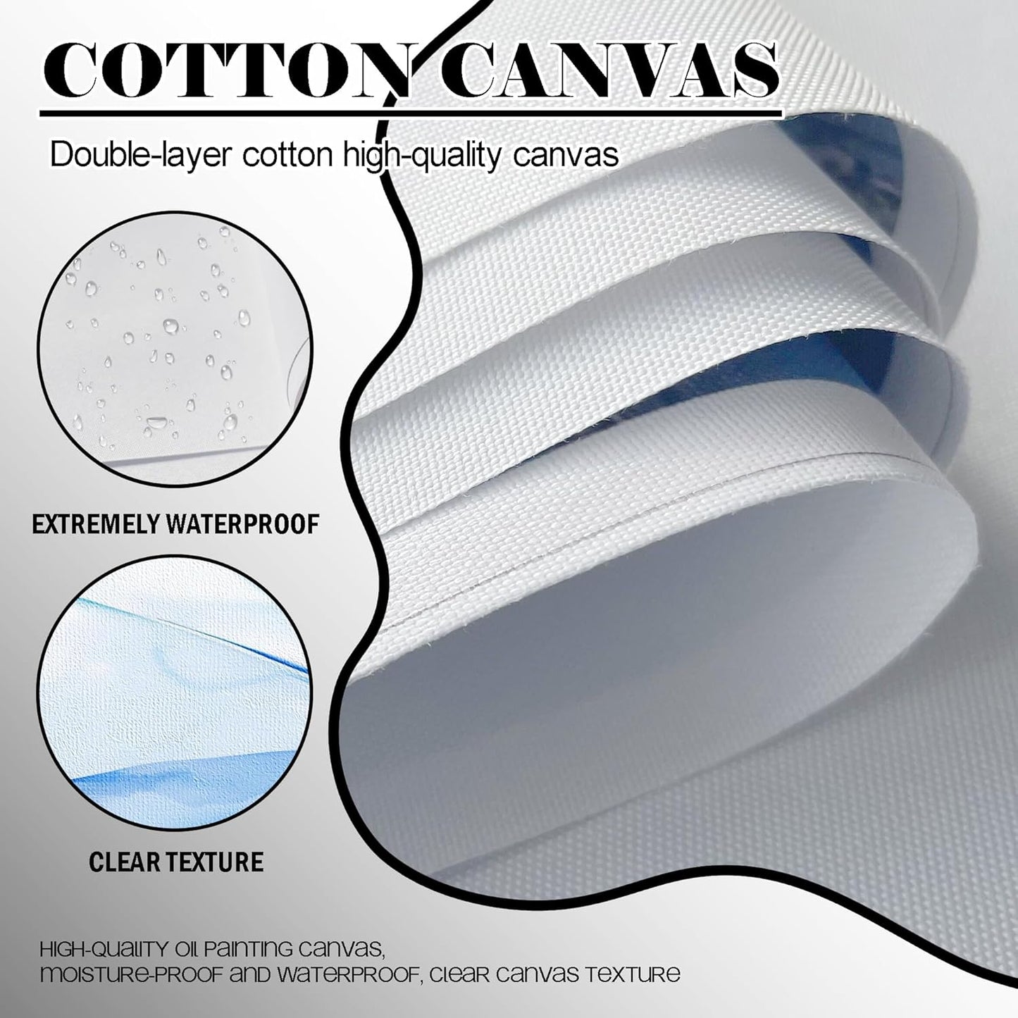 JEAWA Framed Canvas Wall Art - 24x48 Inchs Large Abstract Painting Decor, Textured Mountain Pictures as Gifts for Friends, Modern Art Prints for Bedroom Living Room Bathroom Home Decoration