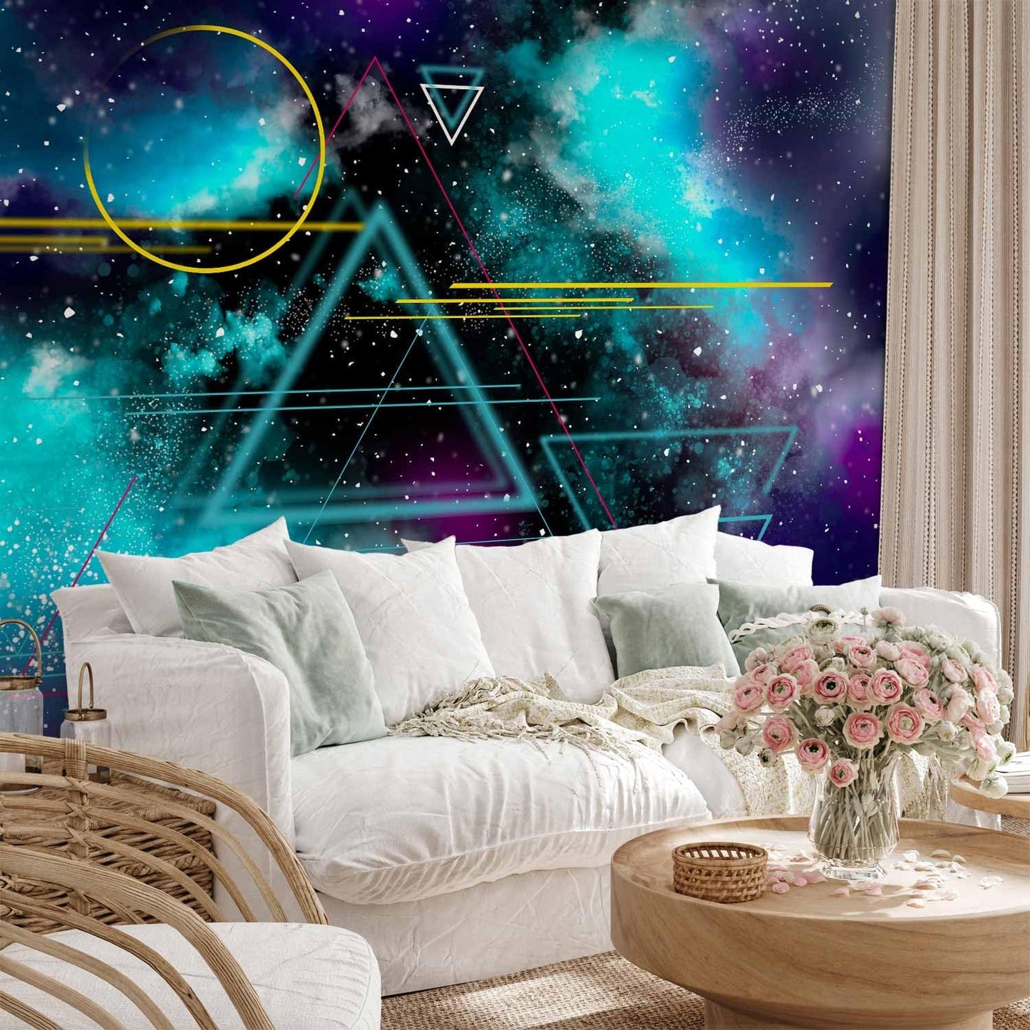 artgeist Wall Mural Galaxy 118x83 in - Non-Woven Wallpaper Fleece Wall Decor Photo Print Picture Image Design Home Mural Cosmos Galaxy Cosmonaut Astronaut a-A-10328-a-a