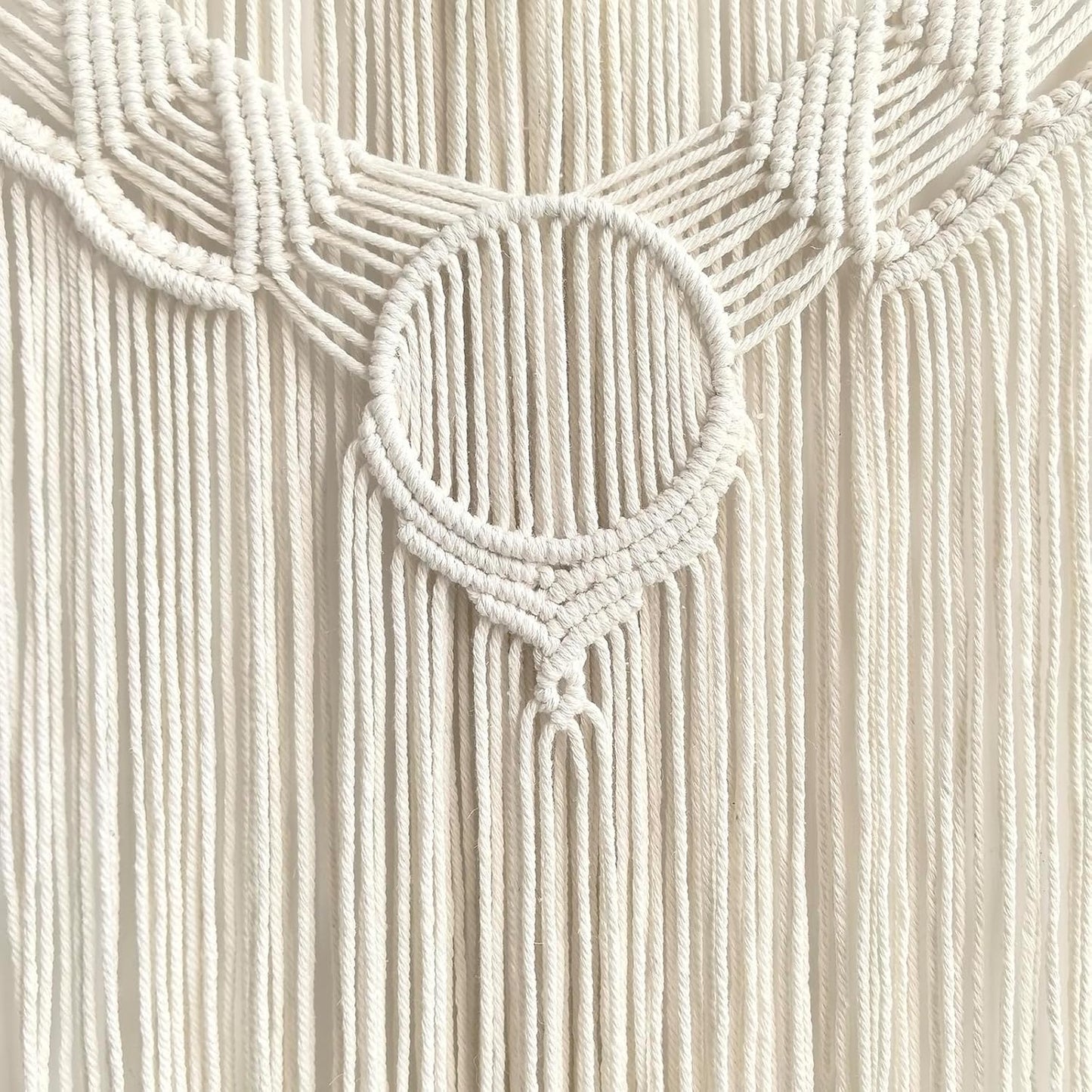 Achart Macrame Wall Hanging Large- Boho Wall Decor- large wall art- Wall Decor Living Room- Macrame Tapestry Boho Decor for Bedroom (Beige-O)