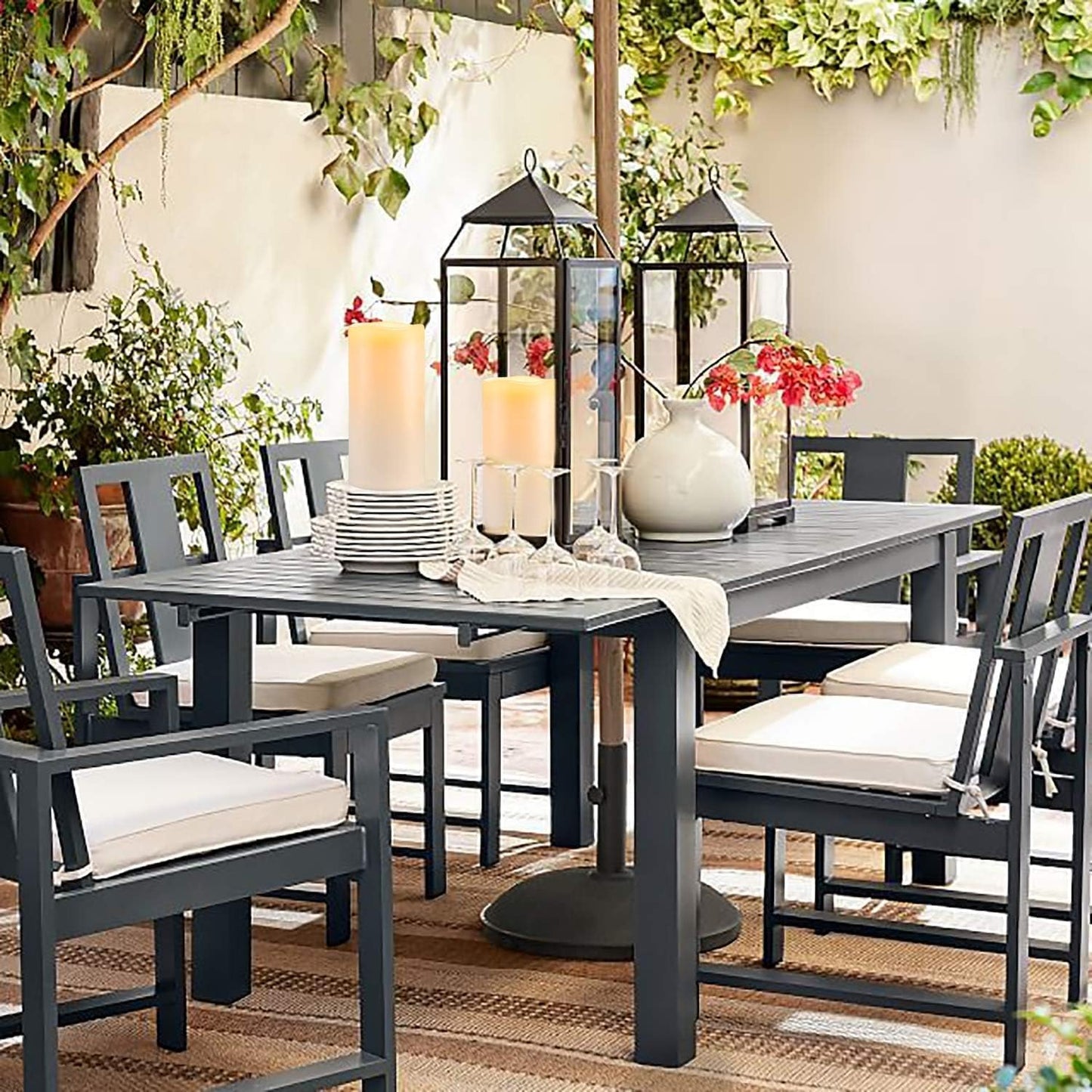 Homemory 4" x 8" Large Waterproof Outdoor Flameless Candles with Remote Control and Timer, Battery Operated Flickering LED Pillar Candles for Indoor Outdoor Lanterns, Porch, Long Lasting, Set of 4