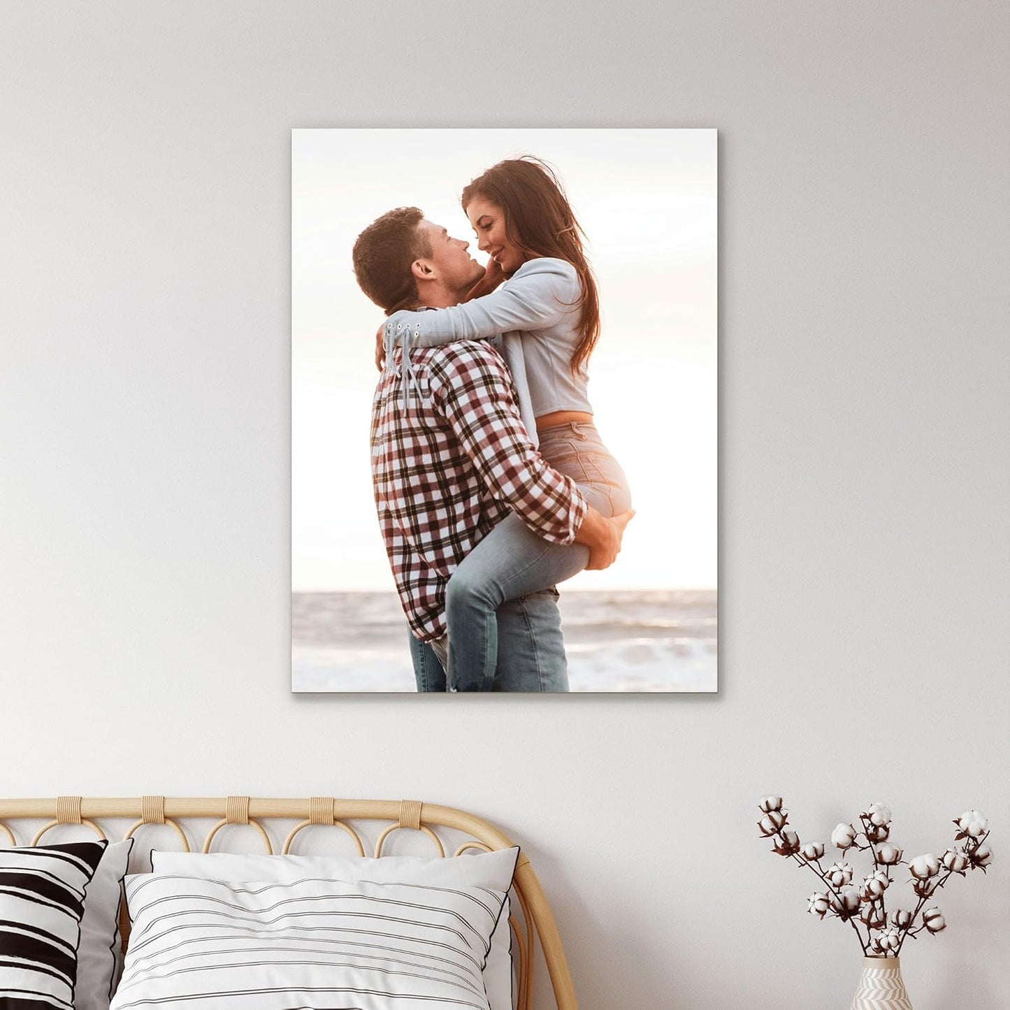 Tapuayts Personalized Custom Canvas Poster: Upload Your Image/Photo for Custom Photo-to-Poster Printing, Quality Wall Art Print (11" X 14")