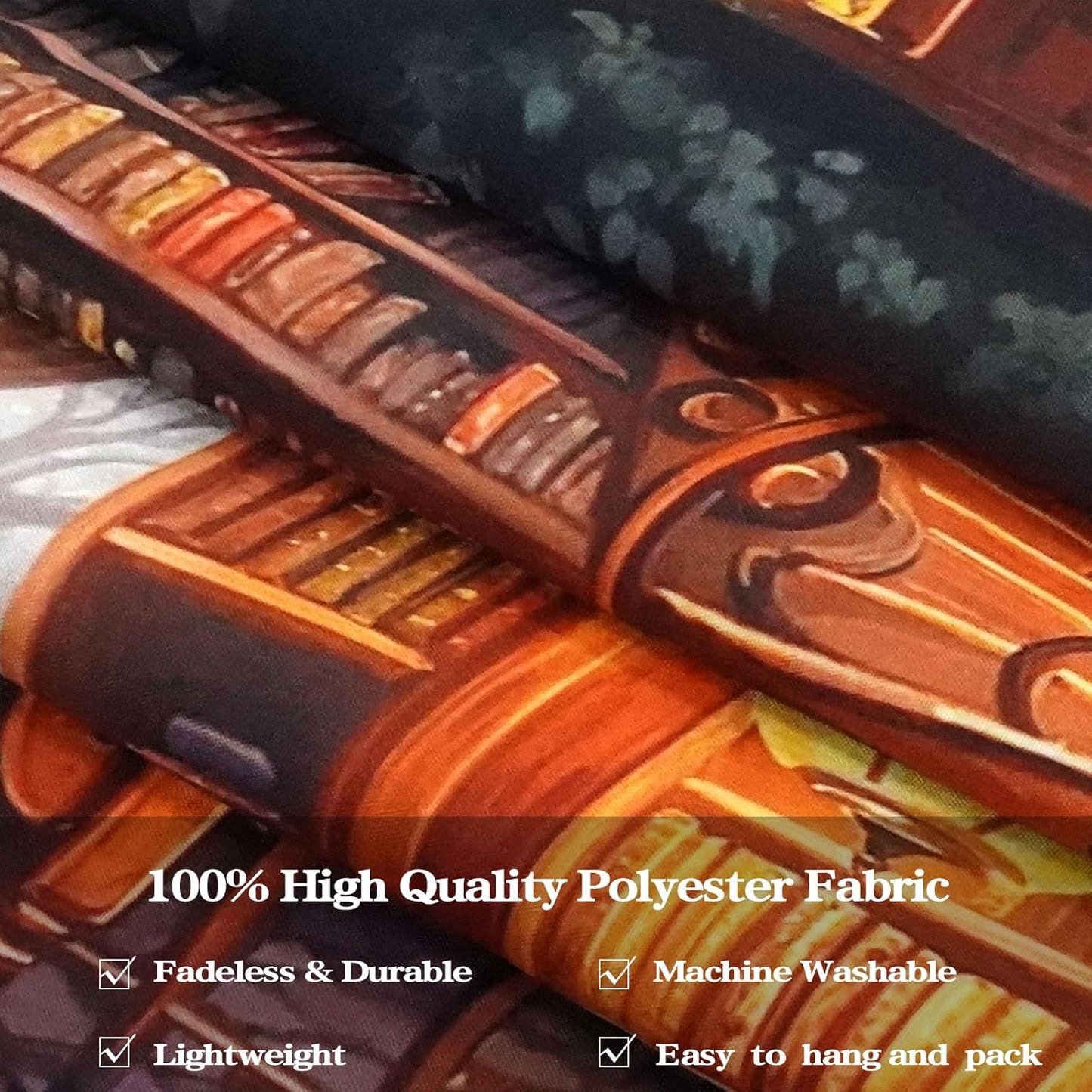 Accnicc Forest Library Tapestry Tree Bookshelf Tapestries Wall Hanging Vintage Fantasy Fairy Treehouse Book Large Tapestry for Bedroom Living Room Dorm Classroom 80 x 60 inch