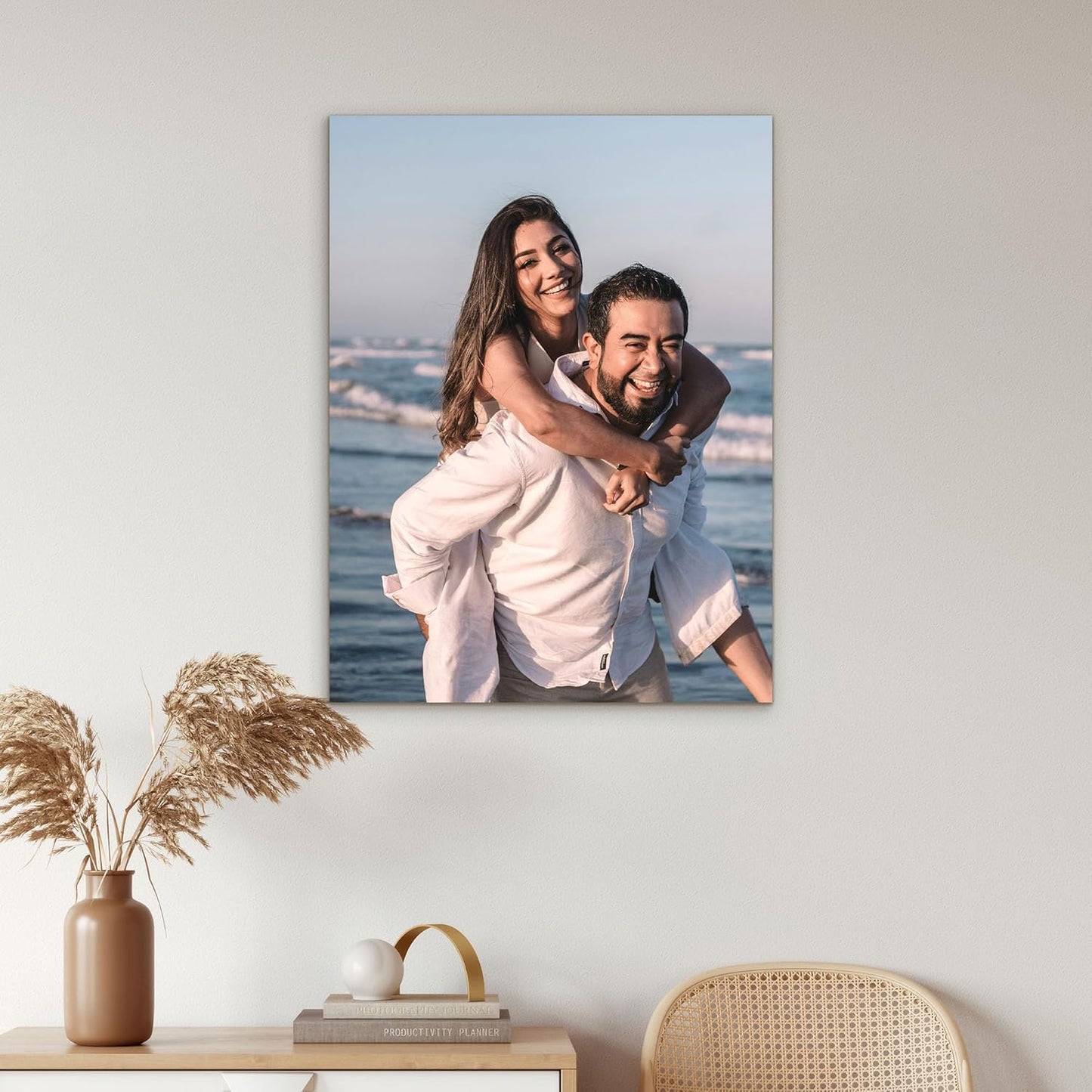 Tapuayts Personalized Custom Canvas Poster: Upload Your Image/Photo for Custom Photo-to-Poster Printing, Quality Wall Art Print (6" X 8")
