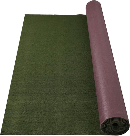 Marine Carpet,6 FT x 23 FT Olive Green Indoor Outdoor Carpet 0.2" Thick with Water-Proof TPE Backing, Non-Slide for Home, Patio, Porch, Deck